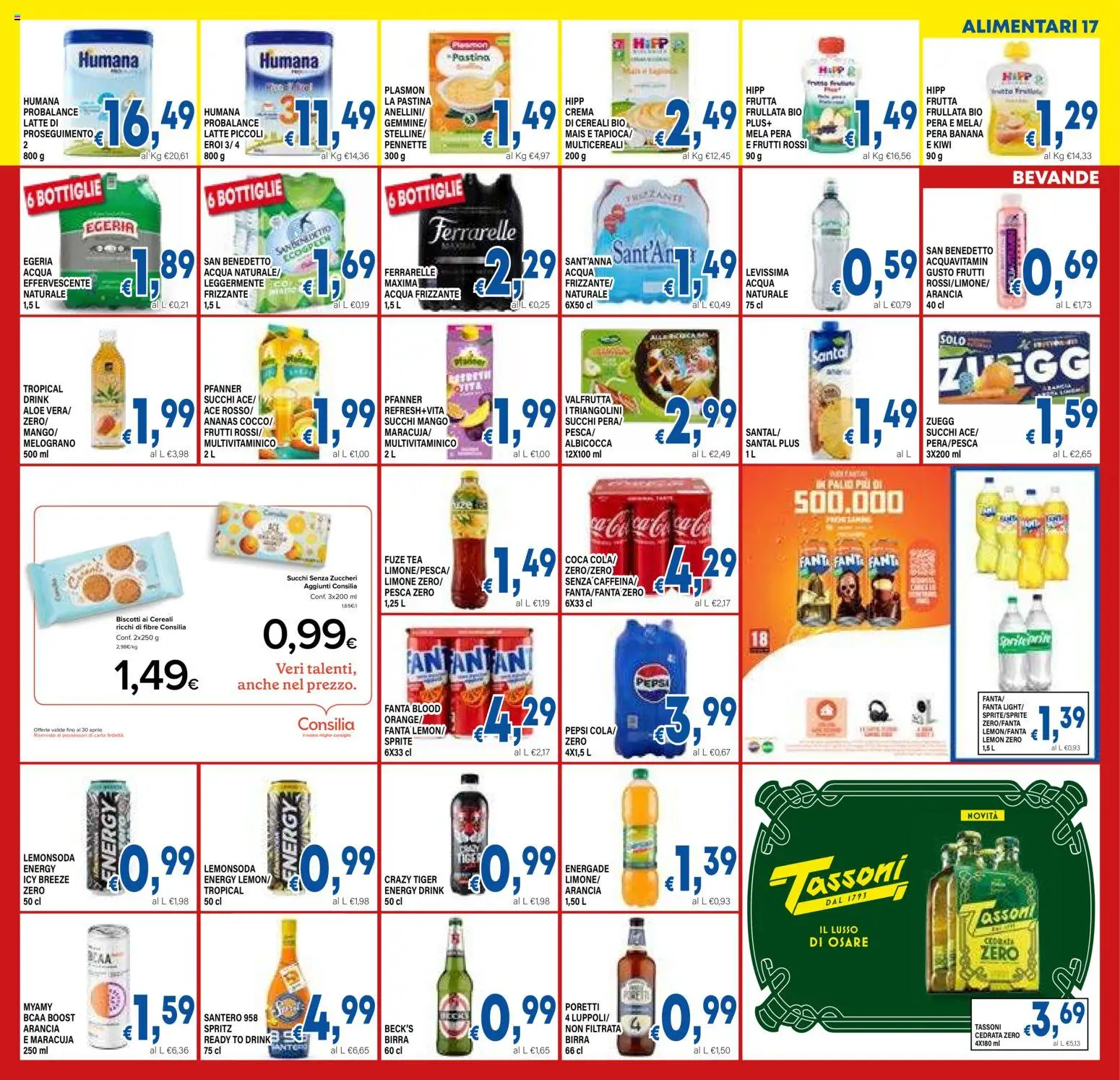 Volantino DEM del 17.04.2026 | Pagina: 17 | Prodotti: Cereali, Fanta, Arancia, Pennette