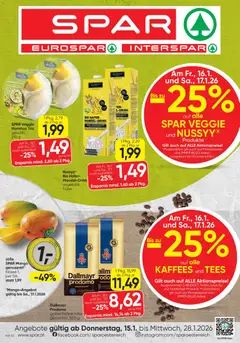 Spar Flugblatt ab 15.01.2026 gültig