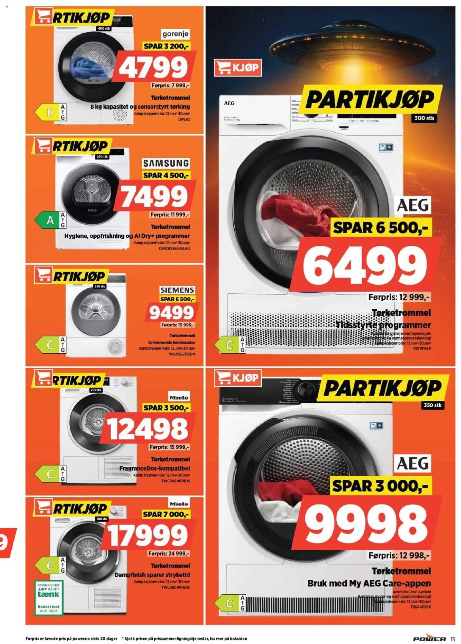 {H1} | Side: 15 | Produkter: Tørketrommel