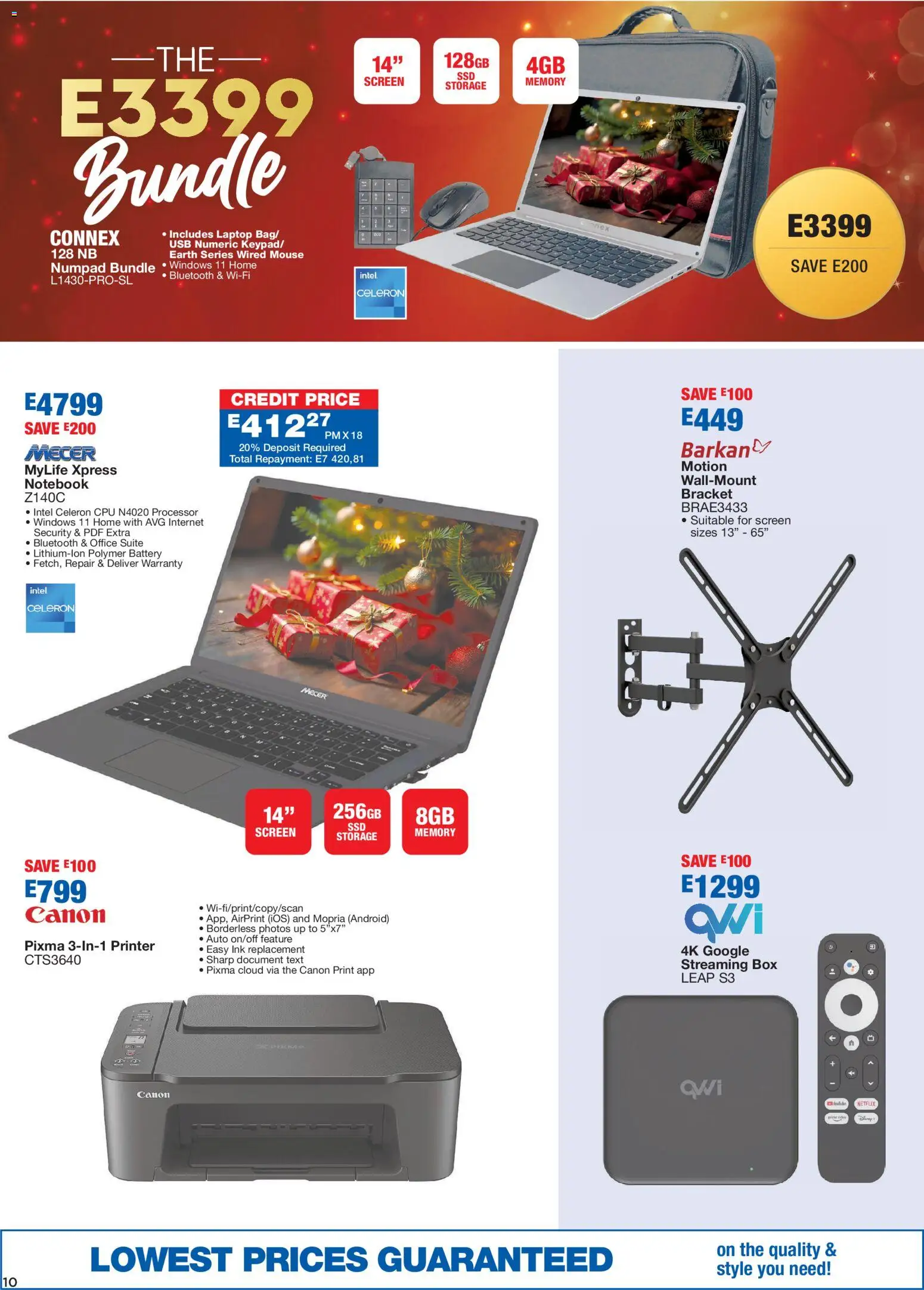 New OK Furniture catalogue – valid from 08.12.2025 | Page: 10 | Products: Printer, USB, Laptop, Battery
