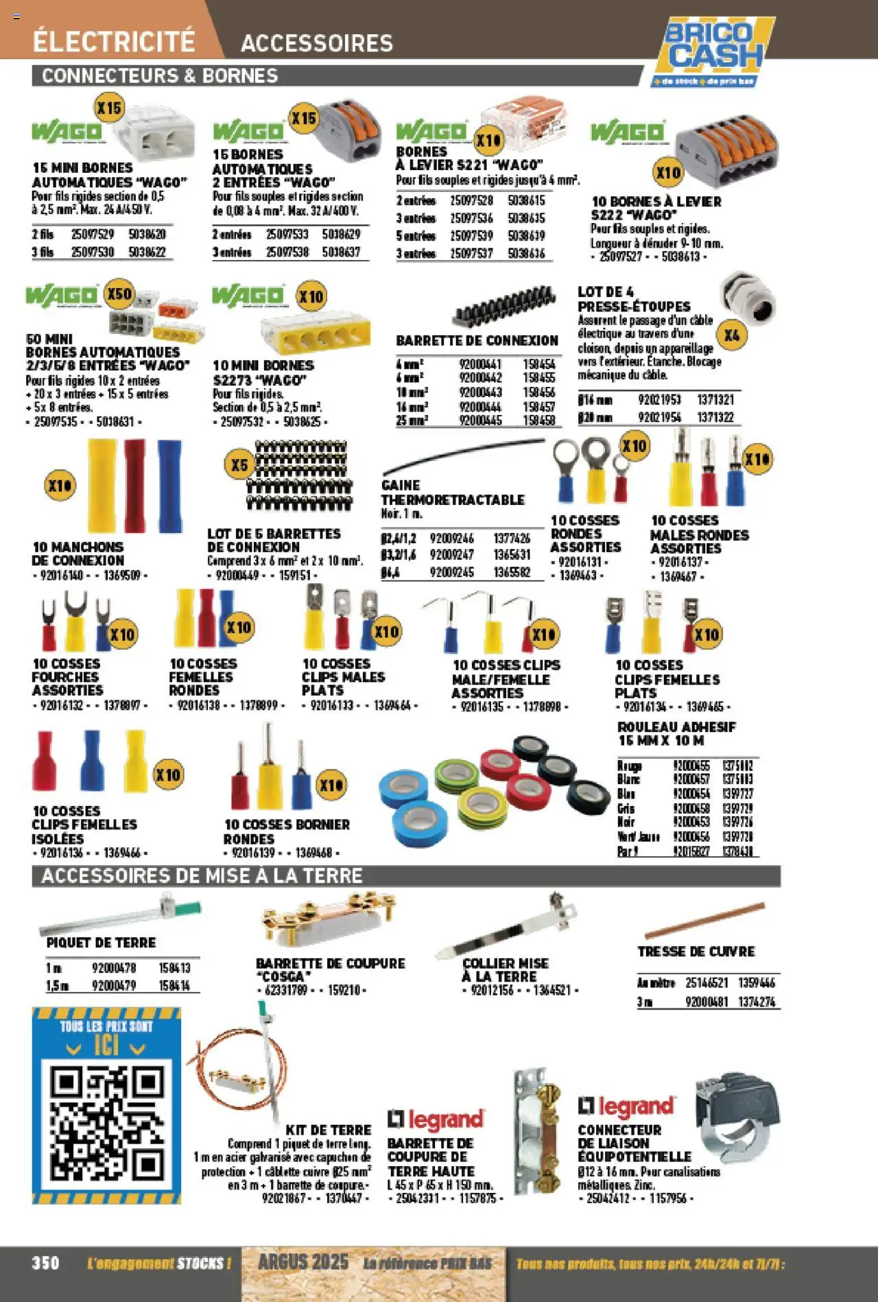 {H1} | Page: 350 | Produits: Connecteur, Mètre, Rouleau, Barrettes