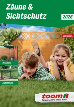 Toom Baumarkt Zäune & Sichtschutz 2026 ab 20.02.2026 gültig