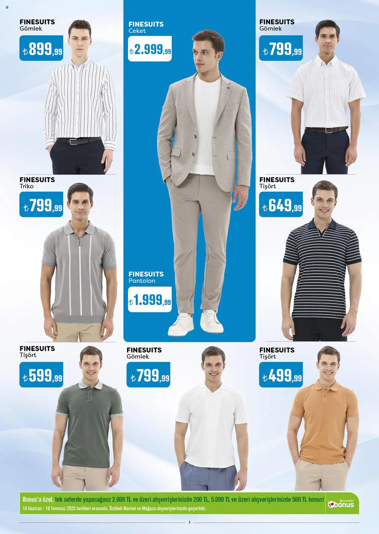 Özdilek Katalog - 10.06.2025 tarihinden itibaren geçerlidir | Sayfa: 3 | Ürünler: Tişört, Gömlek, Ceket, Pantolon