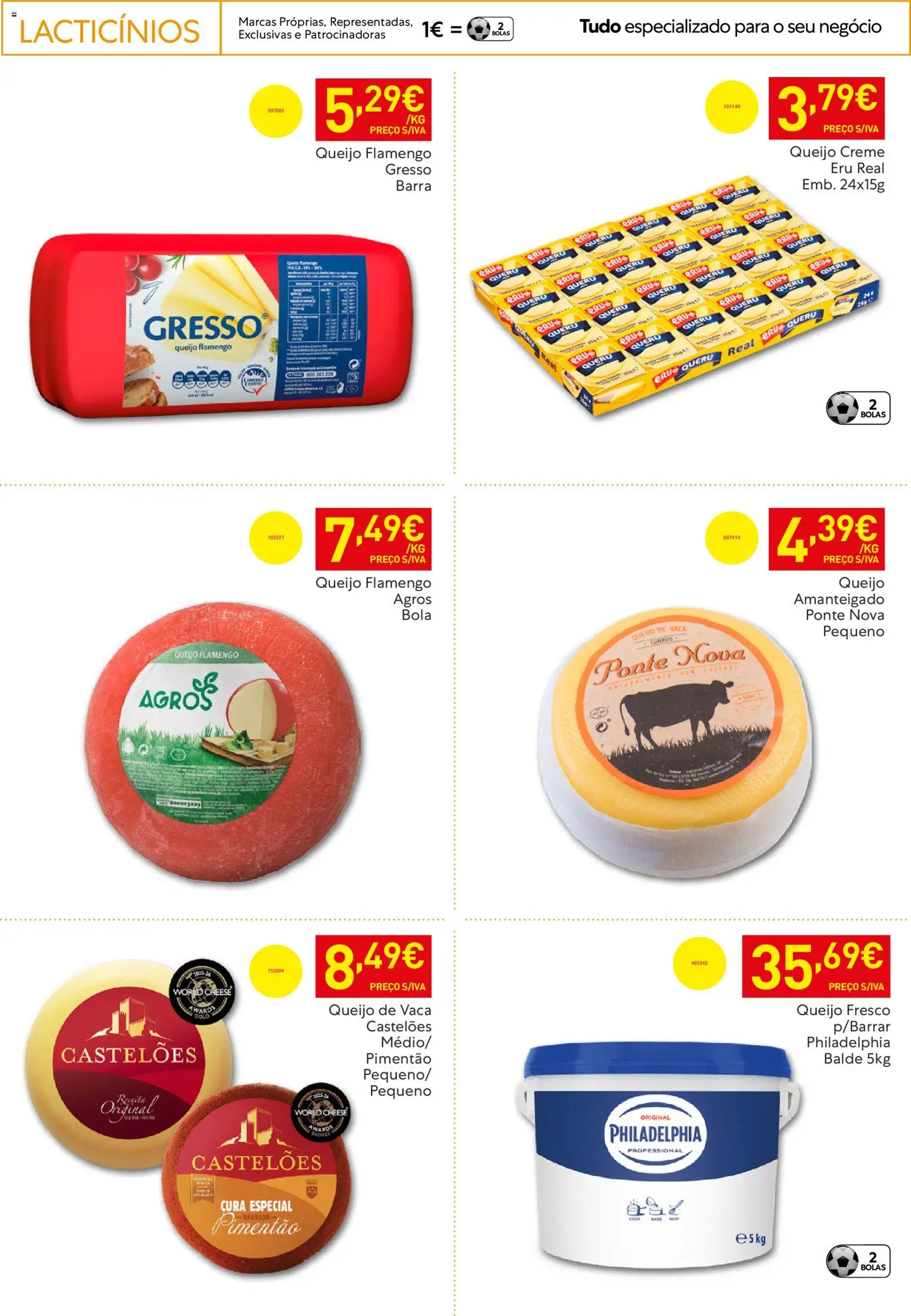 Recheio Horeca │ válido de 24.03.2026 | Página: 18 | Produtos: Queijo creme, Pimentão, Queijo, Creme