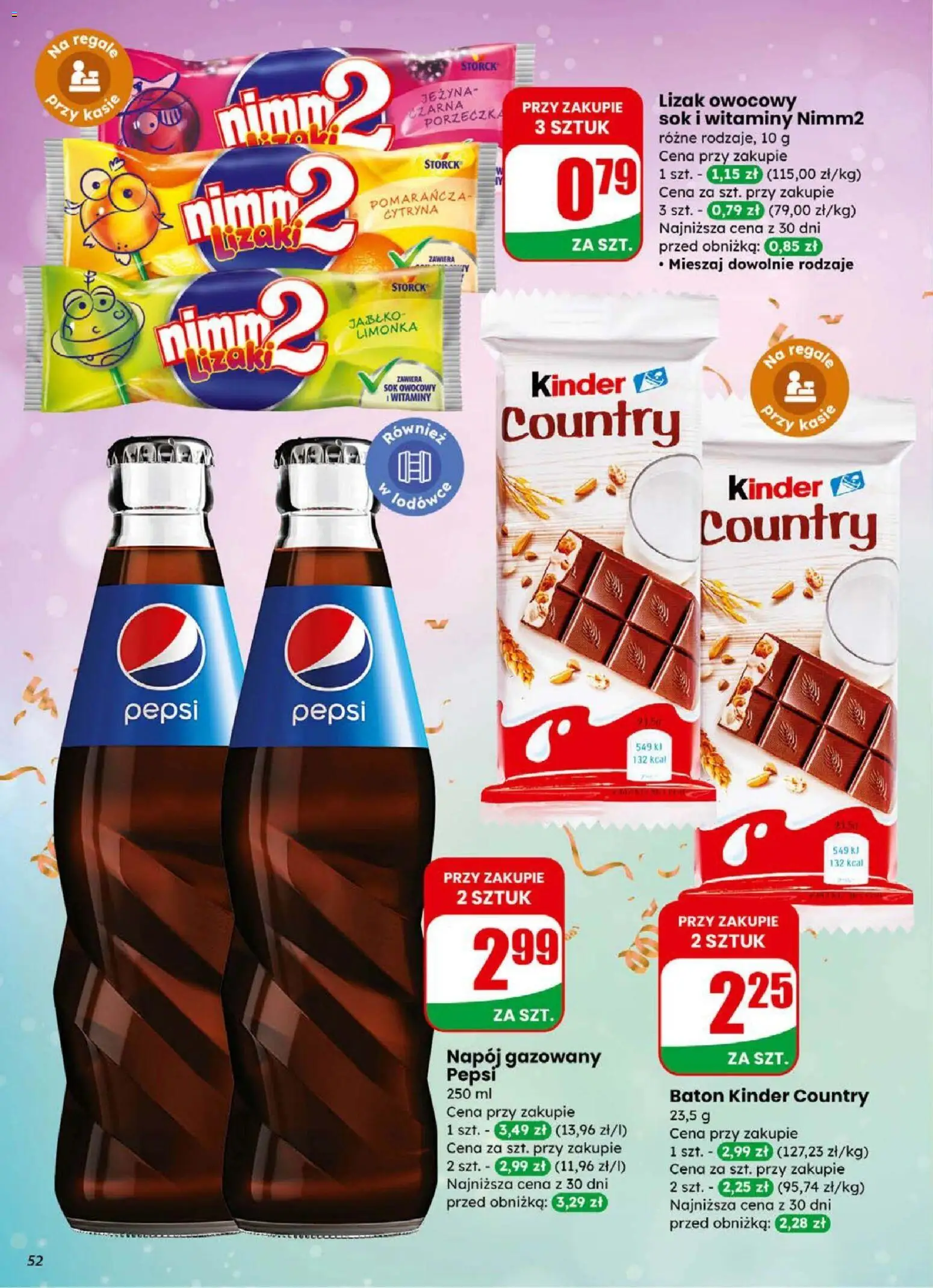 Dino Gazetka od 31.12.2025 | Strona: 52 | Produkty: Cytryna, Limonka, Porzeczka, Baton