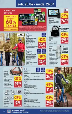 Pogląd oferty "Aldi gazetka - Hity od Środy i od Soboty" - ważna od 22.04.2026 | Strona: 16 | Produkty: Kamizelka, Kurtka, Spodnie, Baterie