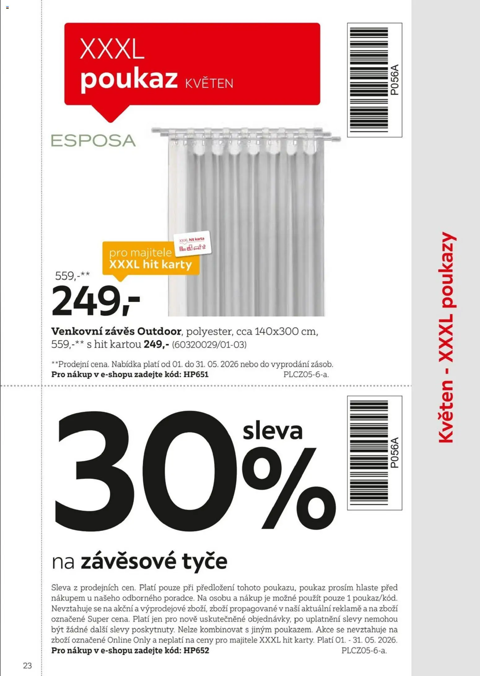 XXXLutz leták - Být věrným zákazníkem se vyplatí od 01.02.2026 | Strana: 23 | Produkty: Závěs, Karty