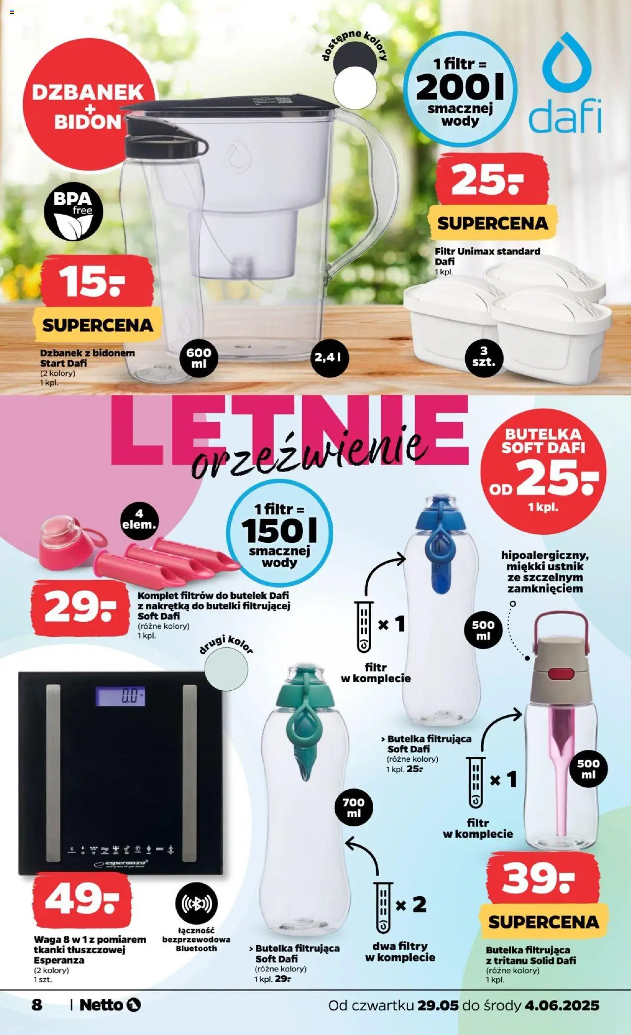 Netto gazetka - Non Food od 29.05.2025 | Strona: 8 | Produkty: Dzbanek, Waga