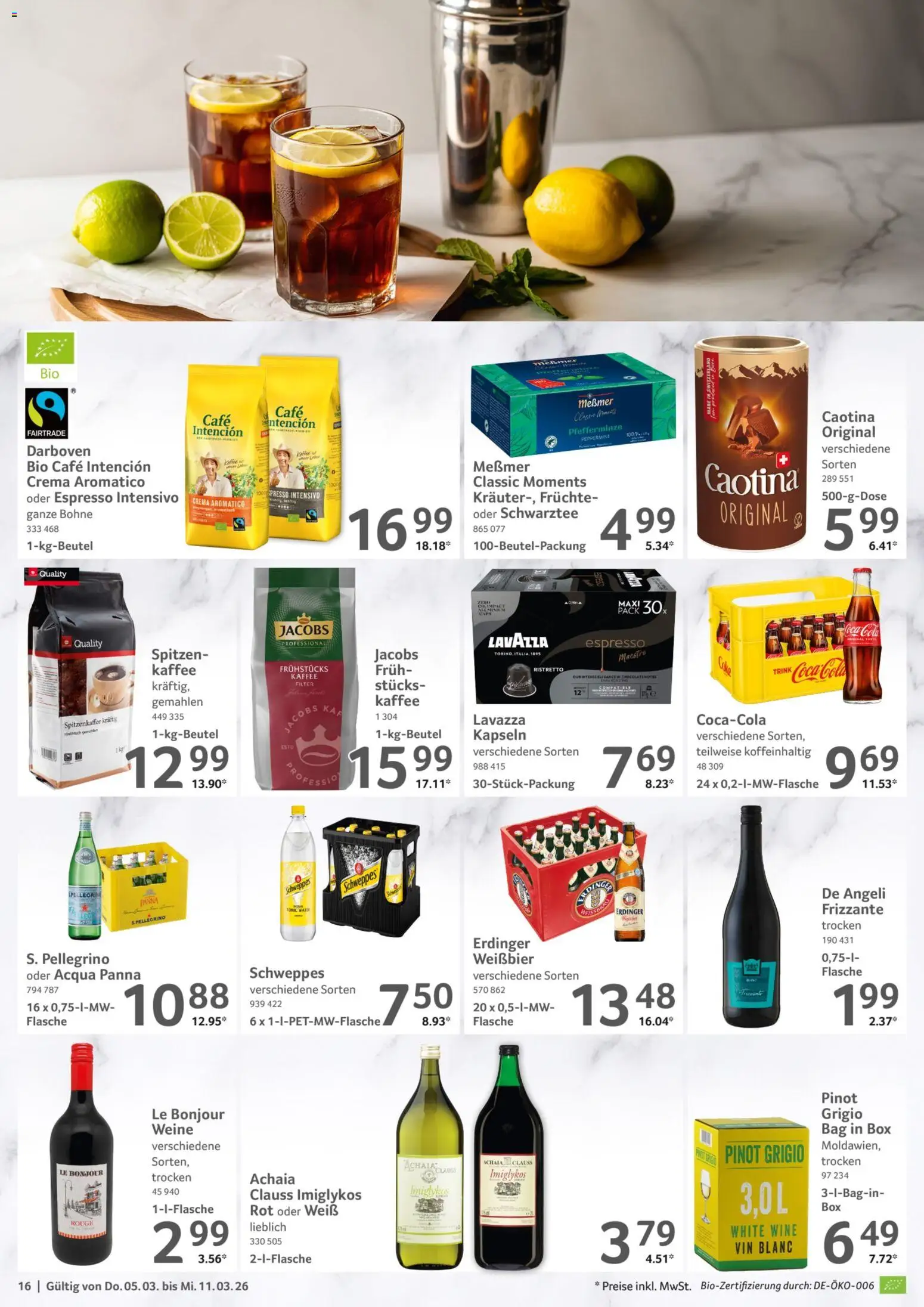 Selgros Prospekt 	 – gültig ab 05.03.2026 | Seite: 16 | Produkte: Erdinger, Kaffee, Weißbier, Messmer