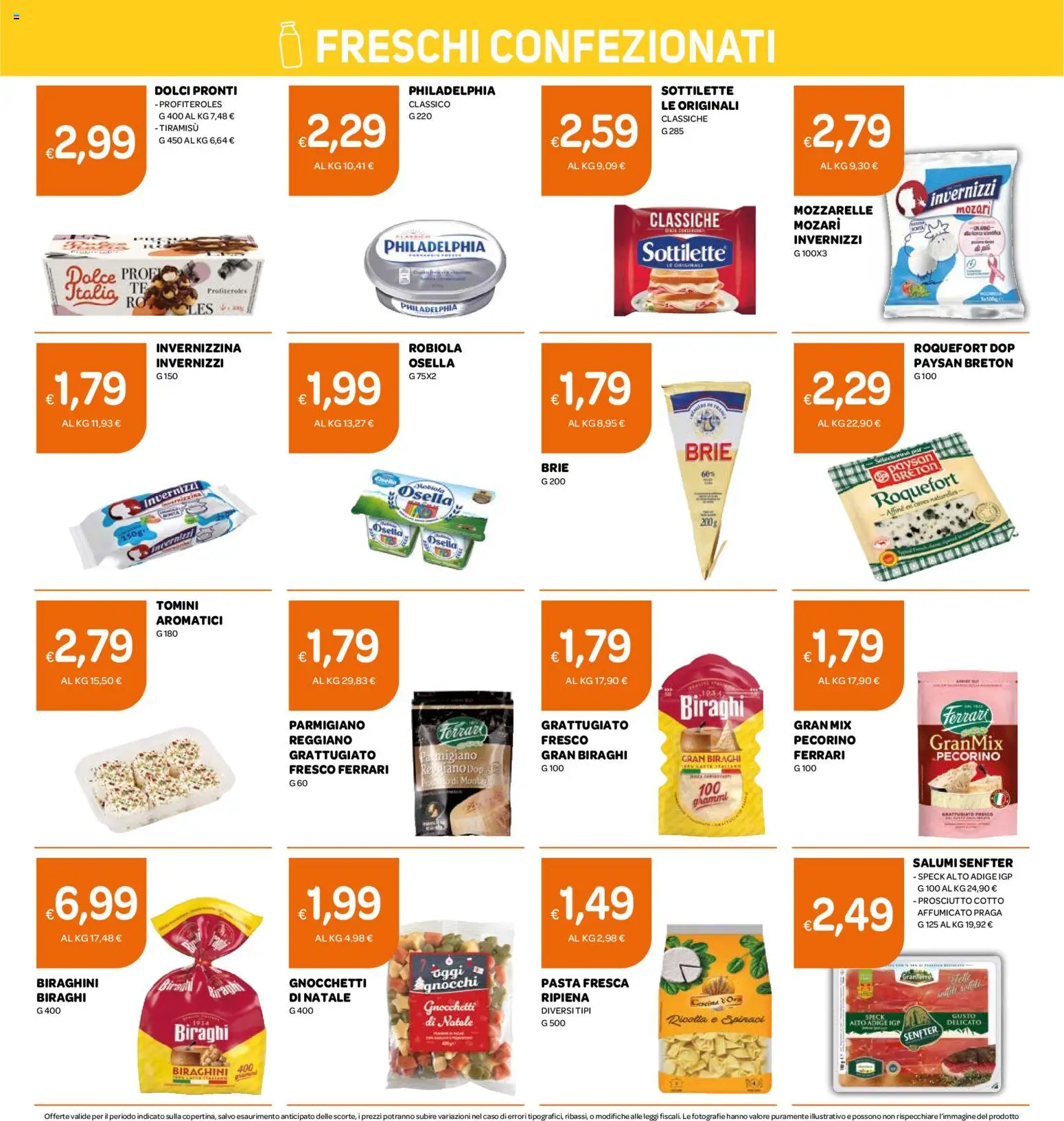 Volantino Ekom del 16.12.2025 | Pagina: 10 | Prodotti: Speck, Prosciutto Cotto, Pasta, Parmigiano