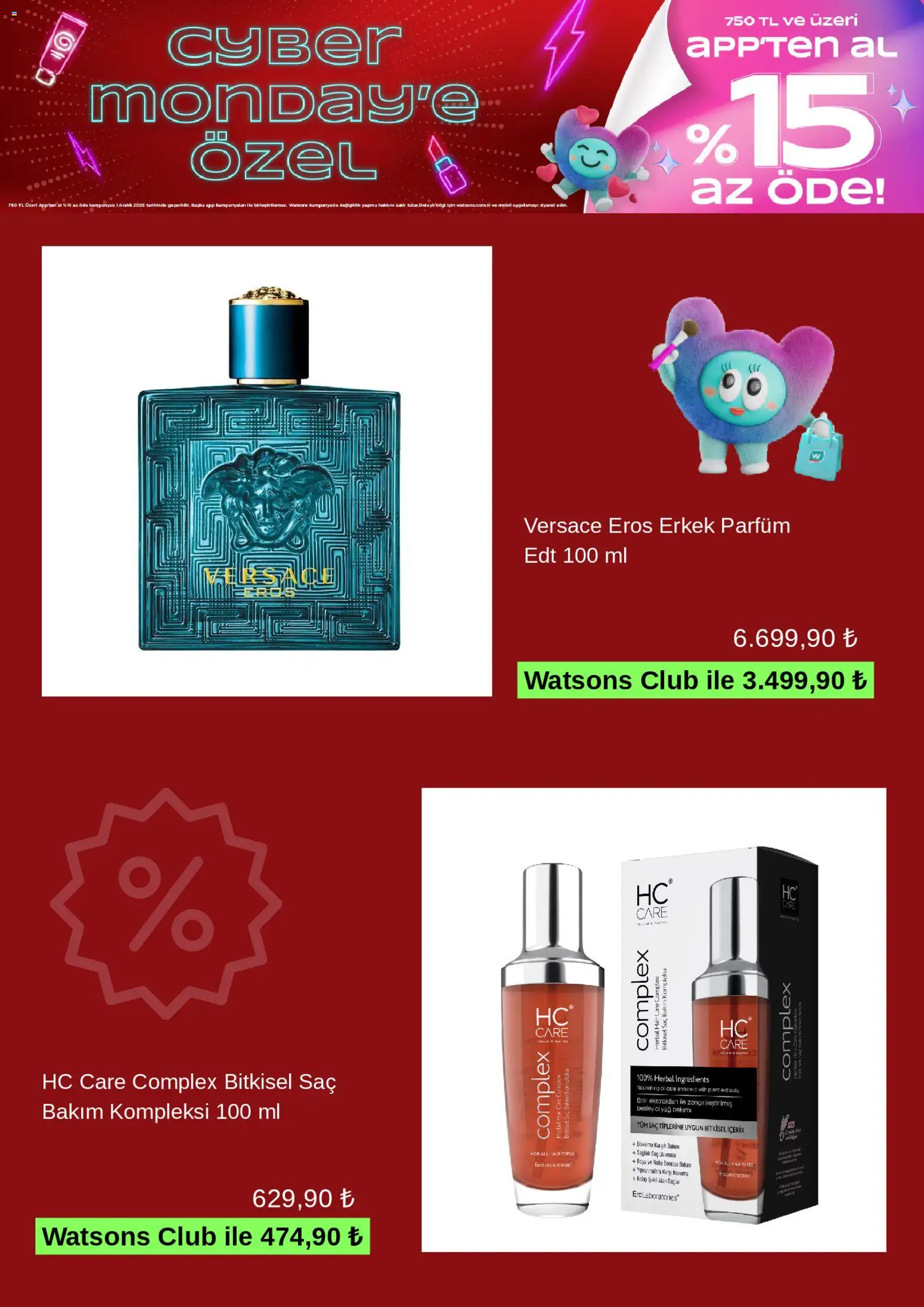 Watsons Cyber Monday - 01.12.2025 tarihinden itibaren geçerlidir | Sayfa: 5