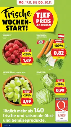 Hofer - Black Friday ab 14.11.2025 gültig | Seite: 18 | Produkte: Gemüse, Obst