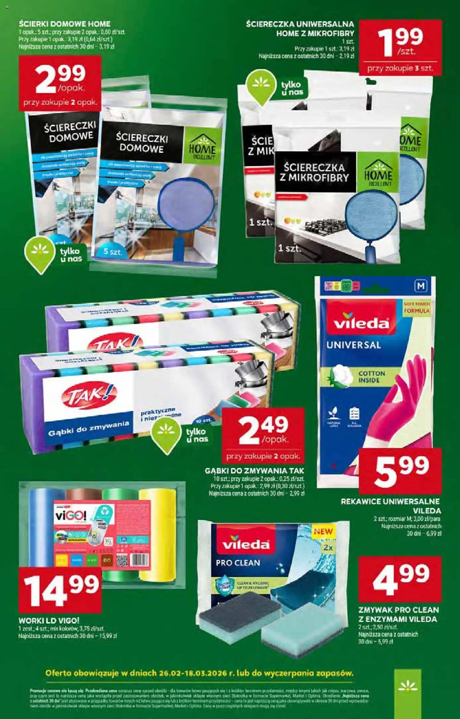 Stokrotka gazetka od 05.03.2026 | Strona: 52 | Produkty: Vileda