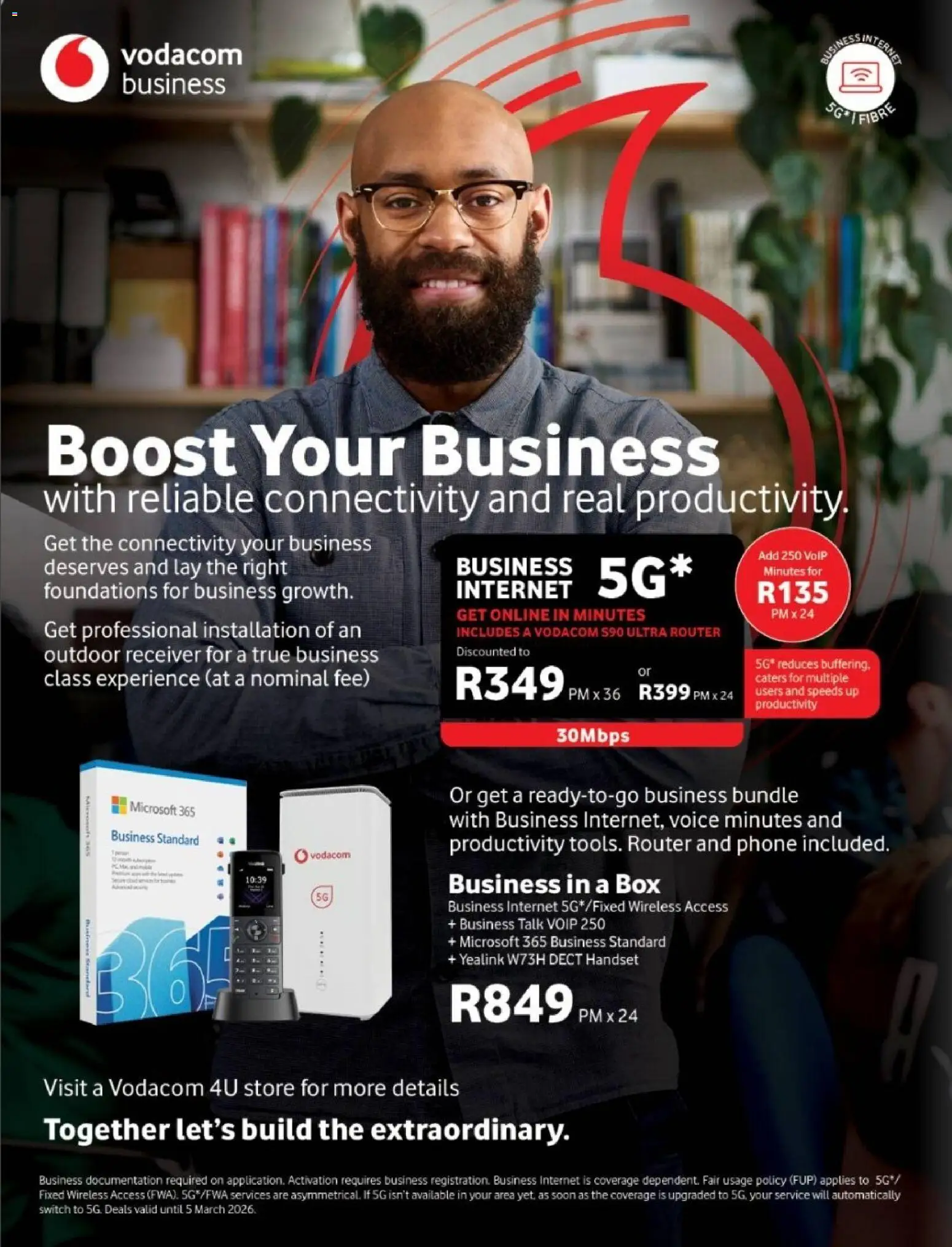 New Vodacom catalogue – valid from 06.02.2026 | Page: 30 | Products: Router, Phone, Box, Switch