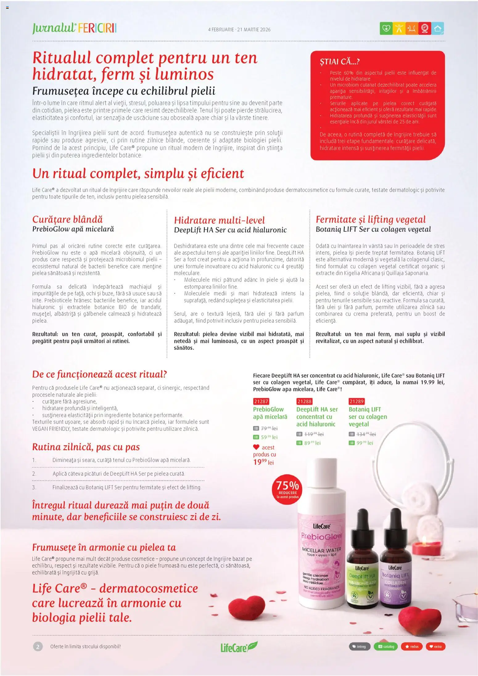 Noul catalog Life Care – valabil de la 04.02.2026 | Pagină: 2 | Produse: Şerit ödül, Serum, Apă micelară, Apă