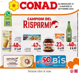 Anteprima del volantino Conad Lombardia catalogo valido a partire dal 10.09.2025