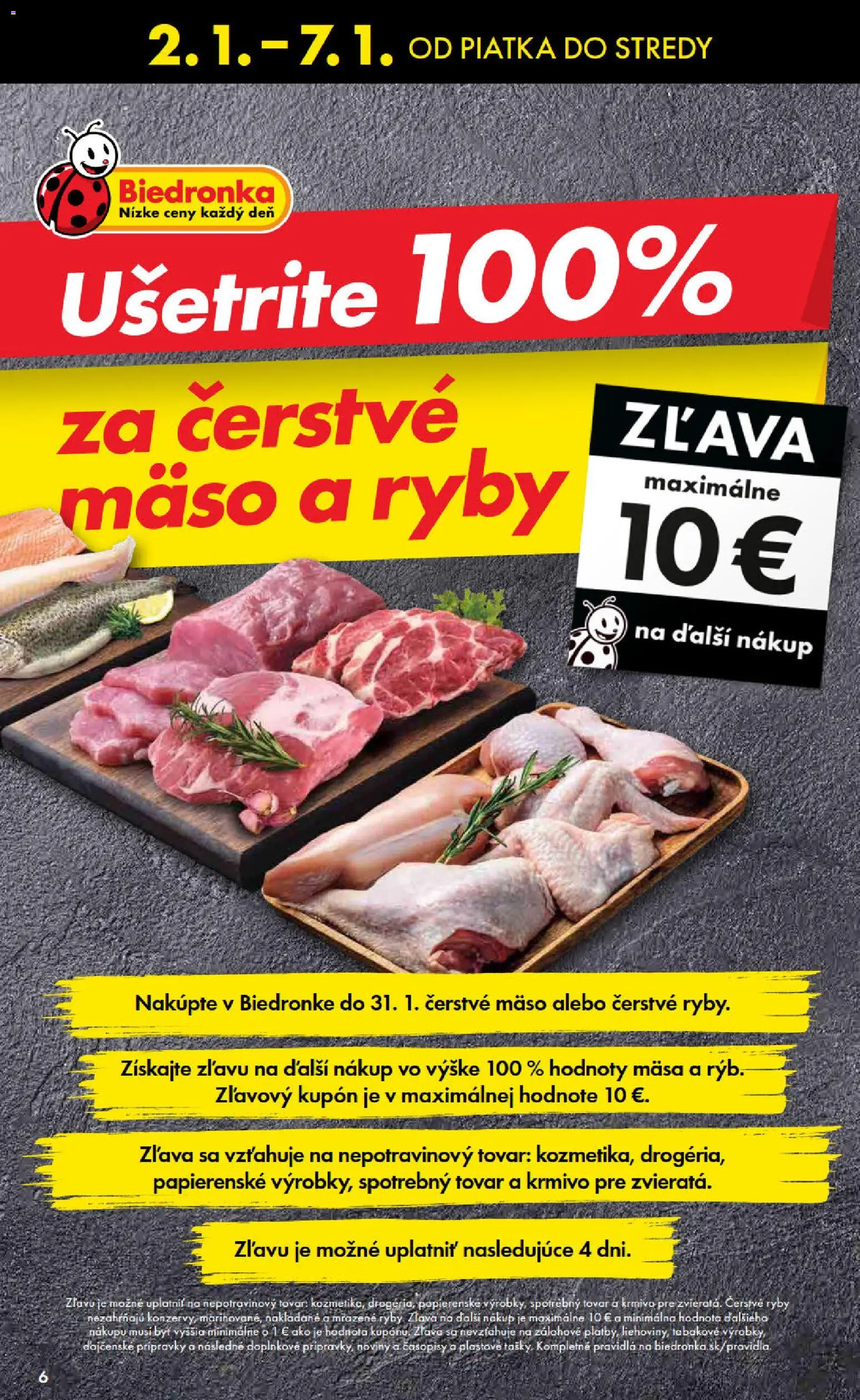 Nové Biedronka akcie – leták je platný od 02.01.2026 | Strana: 6 | Produkty: Ryby