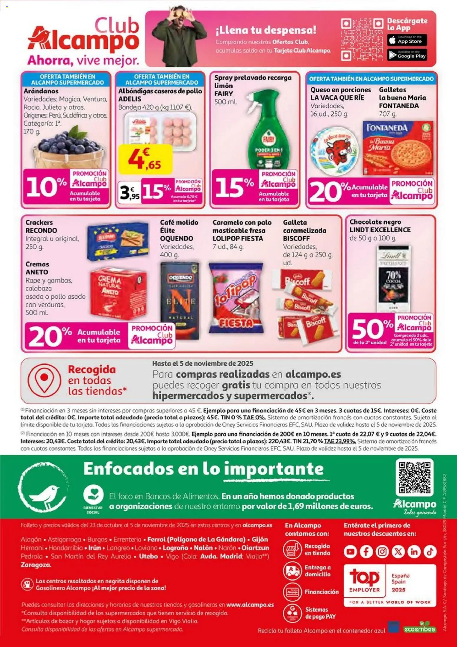 Alcampo - HG Nacional Unificado  │ válido desde el 23.10.2025 | Página: 72 | Productos: Πράσινο τσάι, Café, Chocolate, Crema