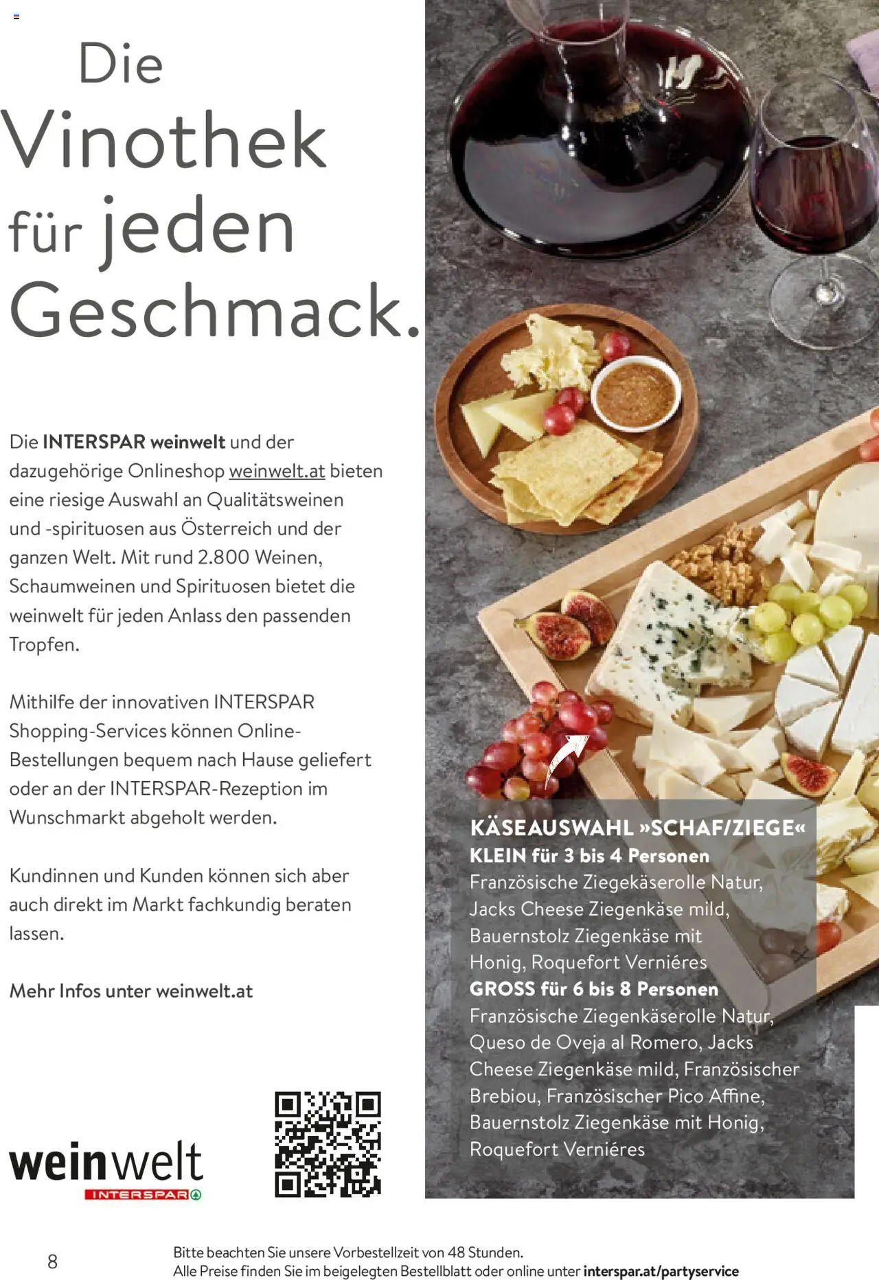 Interspar Ihre Party Unser Service gültig ab 14.10.2024 | Seite: 8