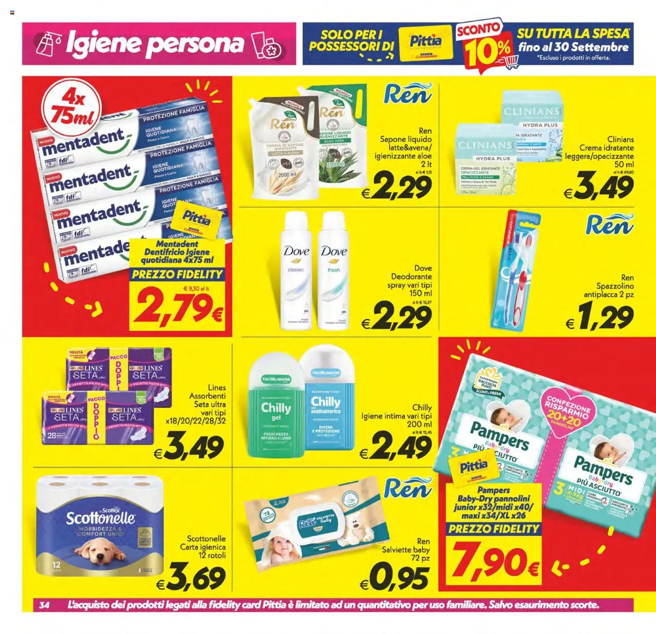 Volantino SuperConveniente del 18.09.2025 | Pagina: 34 | Prodotti: Detergente intimo, Intimo, The, Aloe vera