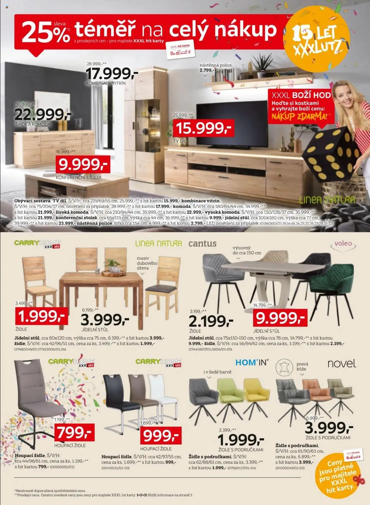 XXXLutz leták - Sleva 25 % na téměř celý nákup od 04.08.2025 | Strana: 6 | Produkty: Komoda, Konferenční stolek, Stolek, LED