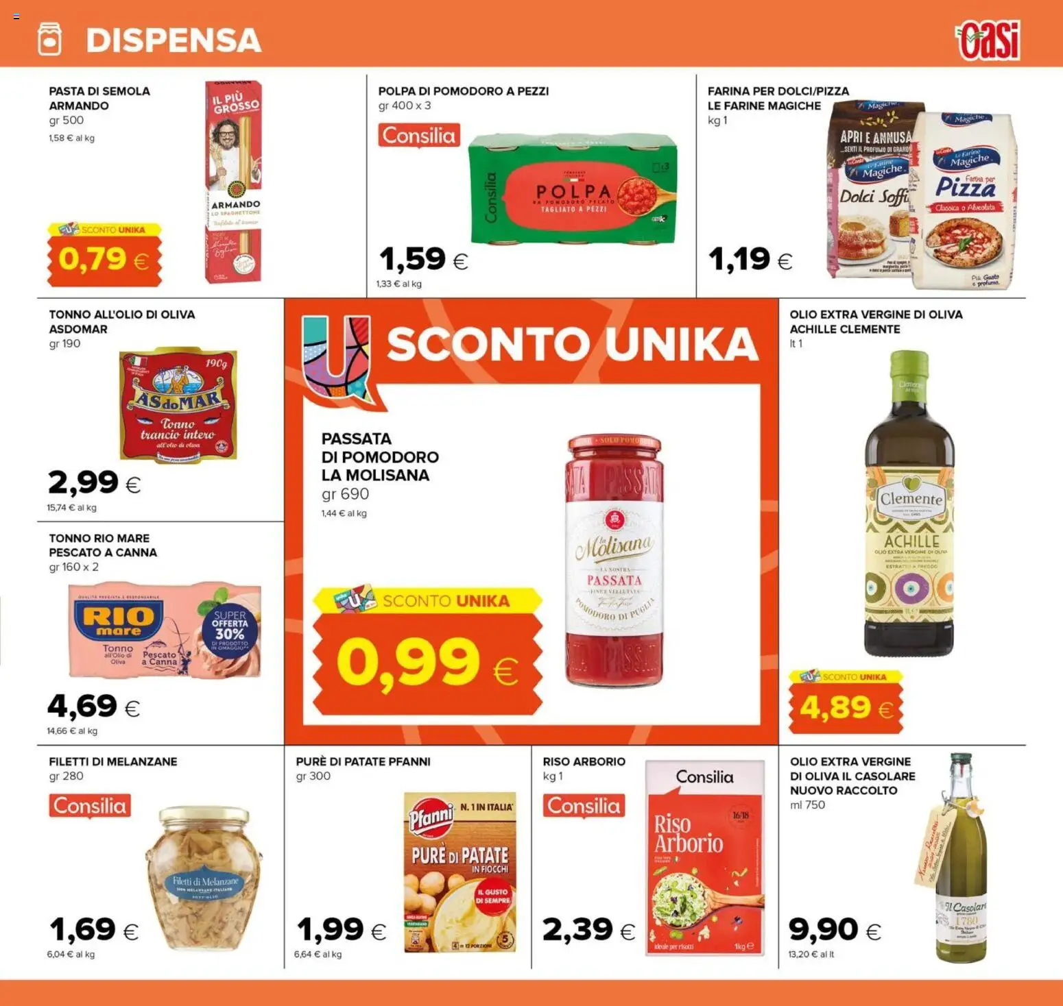 Volantino Oasi del 06.11.2025 | Pagina: 15 | Prodotti: Pizza, Olio, Farina, Pasta