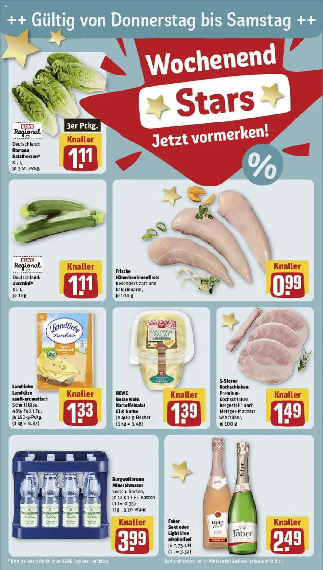 Rewe prospekt Holzwickede	 - gültig ab dem 17.08.2025 | Seite: 27 | Produkte: Sekt, Mineralwasser, Zucchini, Salat