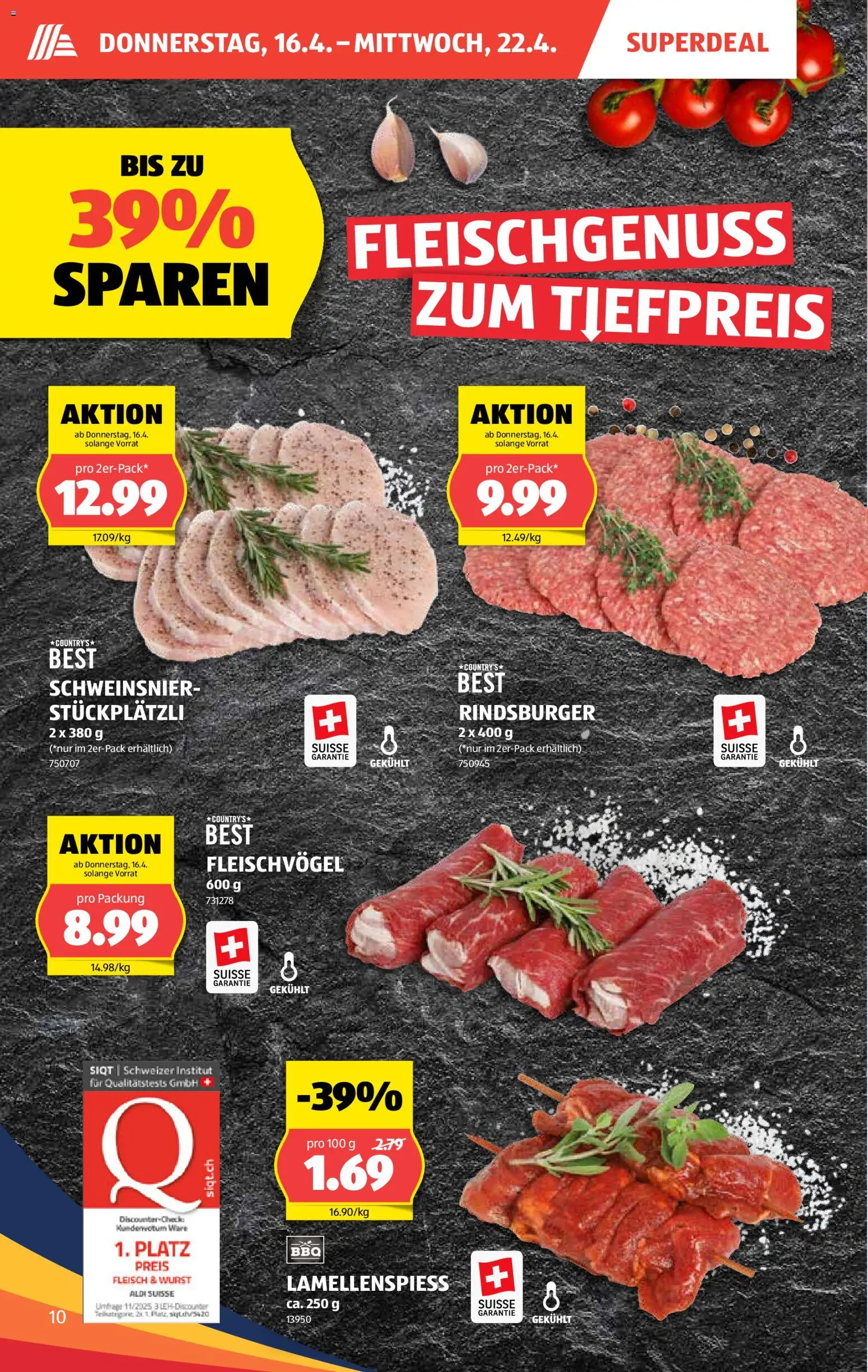 Aldi aktionen – gültig ab 16.04.2026 | Seite: 11 | Produkte: Wurst