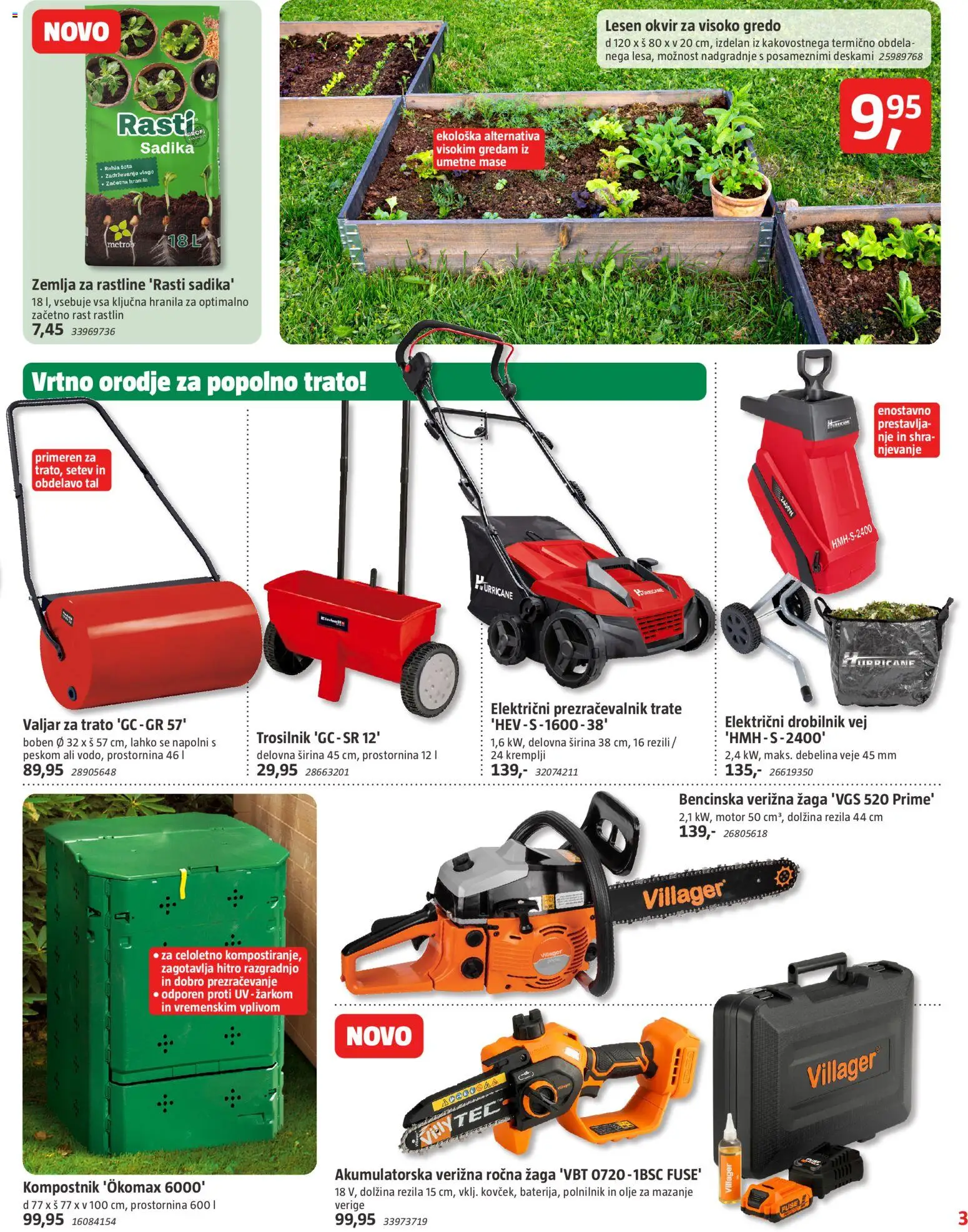 Novi Bauhaus katalog ponudbe – veljaven od 18.03.2026 | Stran: 3 | Izdelki: Žemlja, Okvir, Orodje, Polnilnik