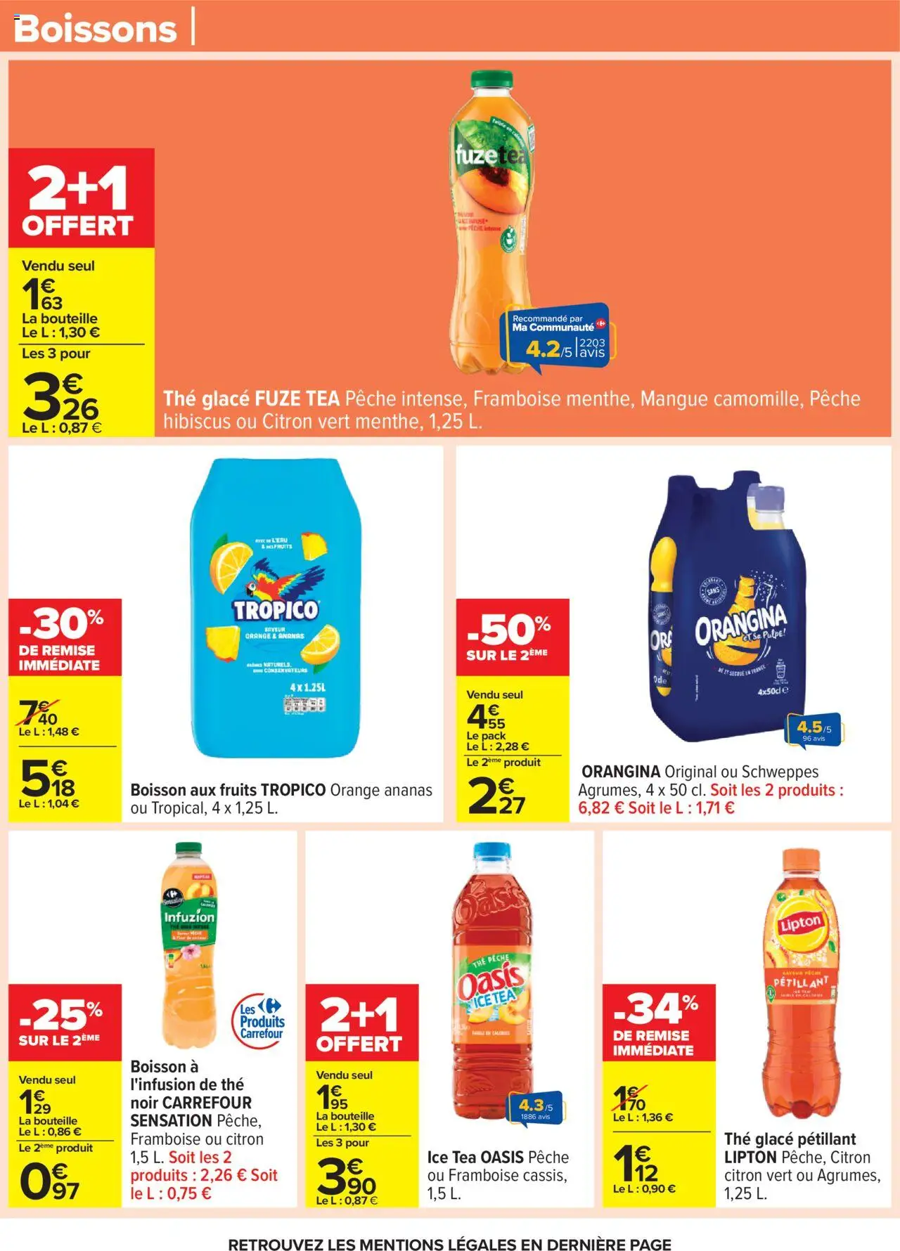  | Page: 35 | Produits: Orangina, Mangue, Orange, Ananas