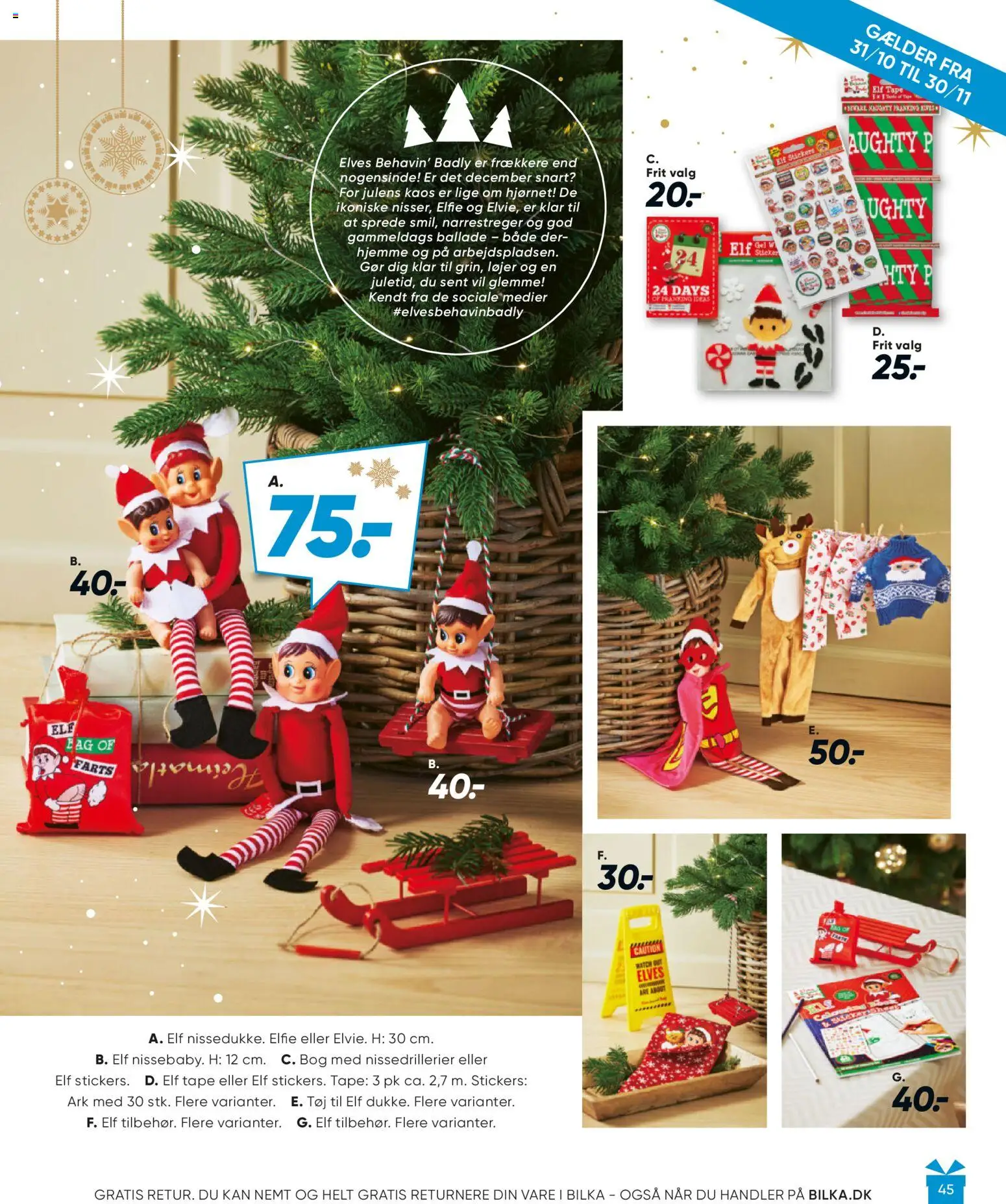 Bilka tilbudsavis – gyldig fra 01.11.2025 | Side: 45 | Produkter: Tøj