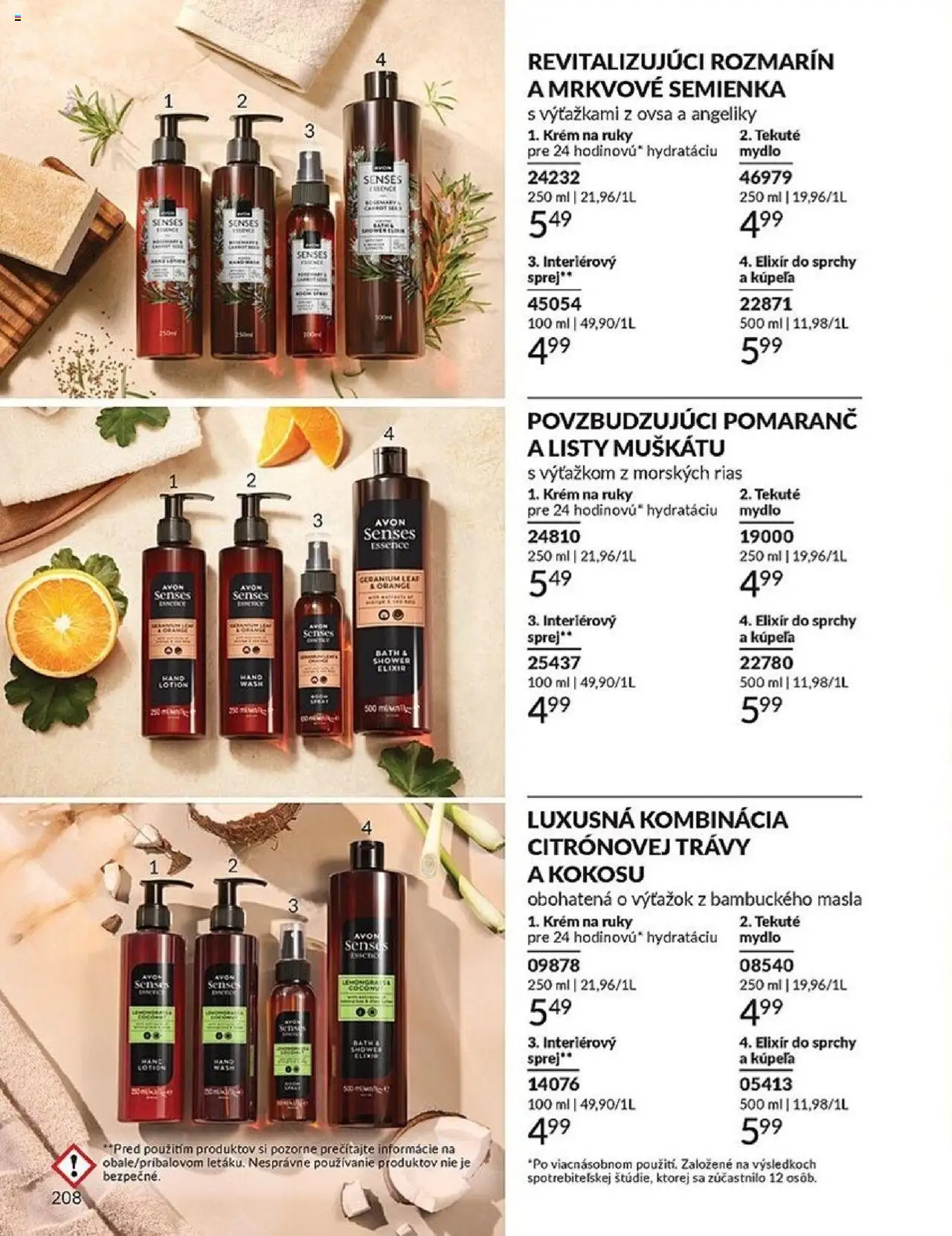 Nové Avon akcie – leták je platný od 01.10.2025 | Strana: 208 | Produkty: Krém na ruky, Mydlo, Krém
