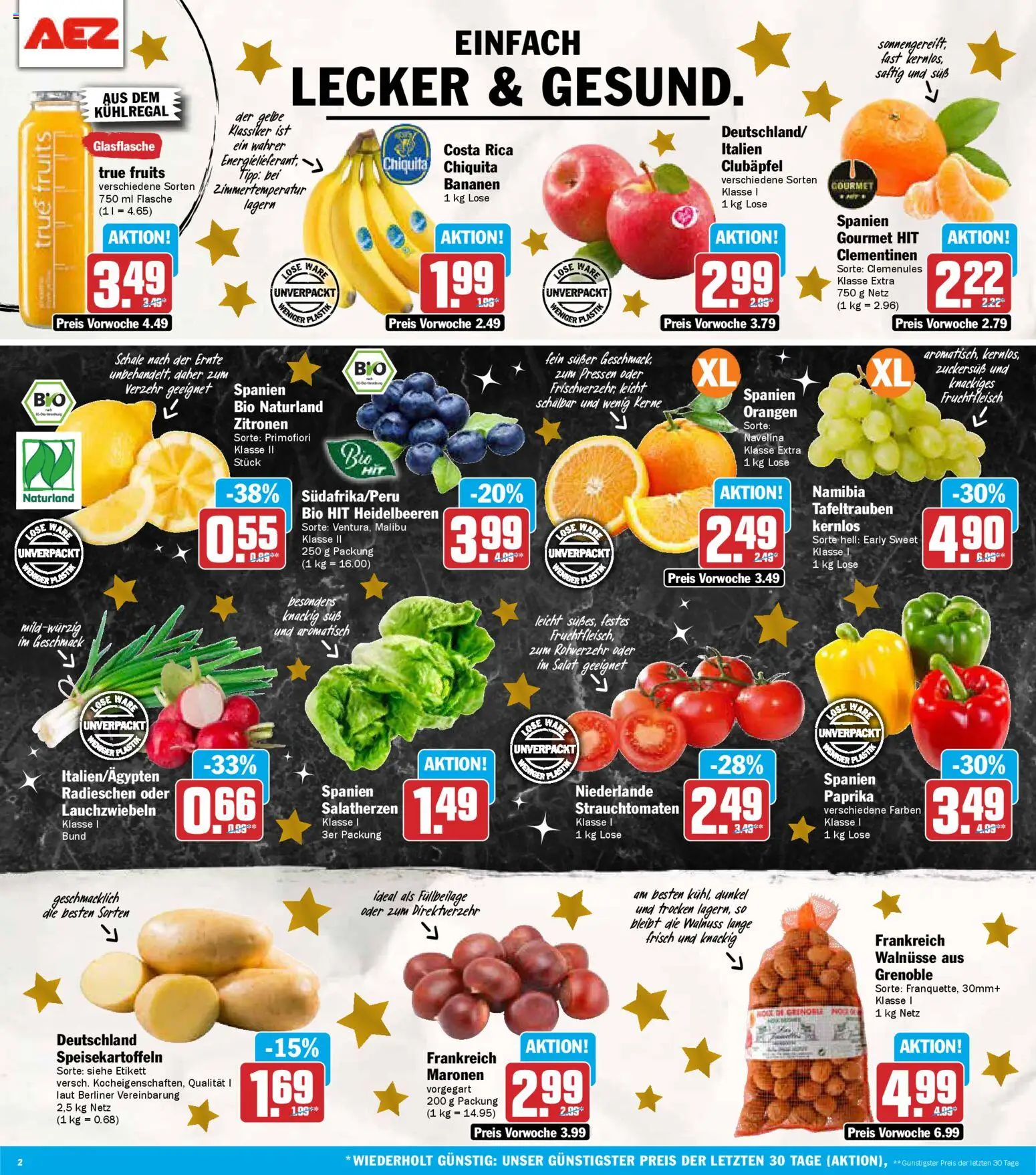 AEZ Prospekt 	 – gültig ab 15.12.2025 | Seite: 2 | Produkte: Berliner, Walnüsse, Heidelbeeren, Paprika