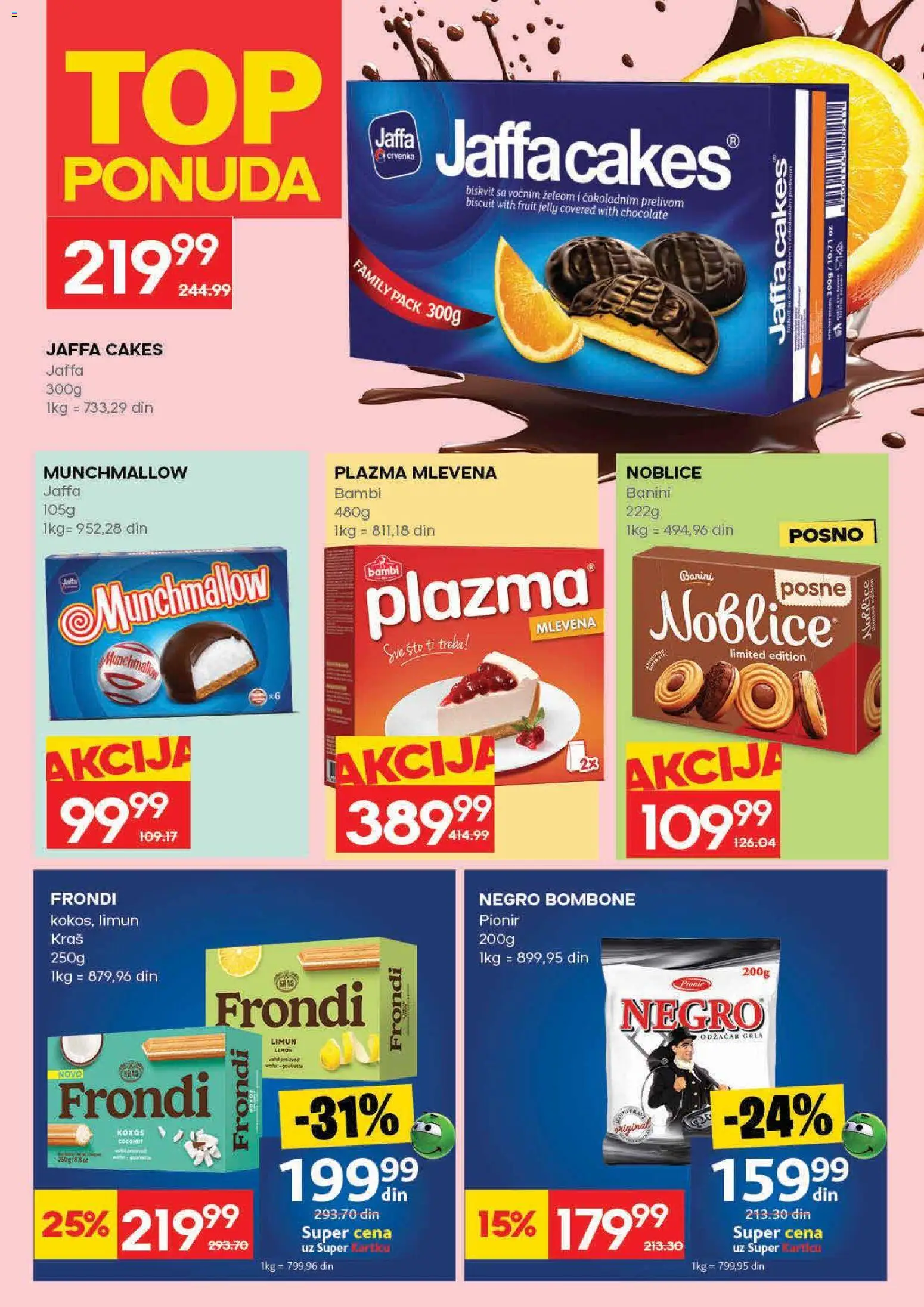 Roda katalog - važi od 16.04.2026 | Strana: 20 | Proizvode: Bombone, Munchmallow, Plazma, Limun