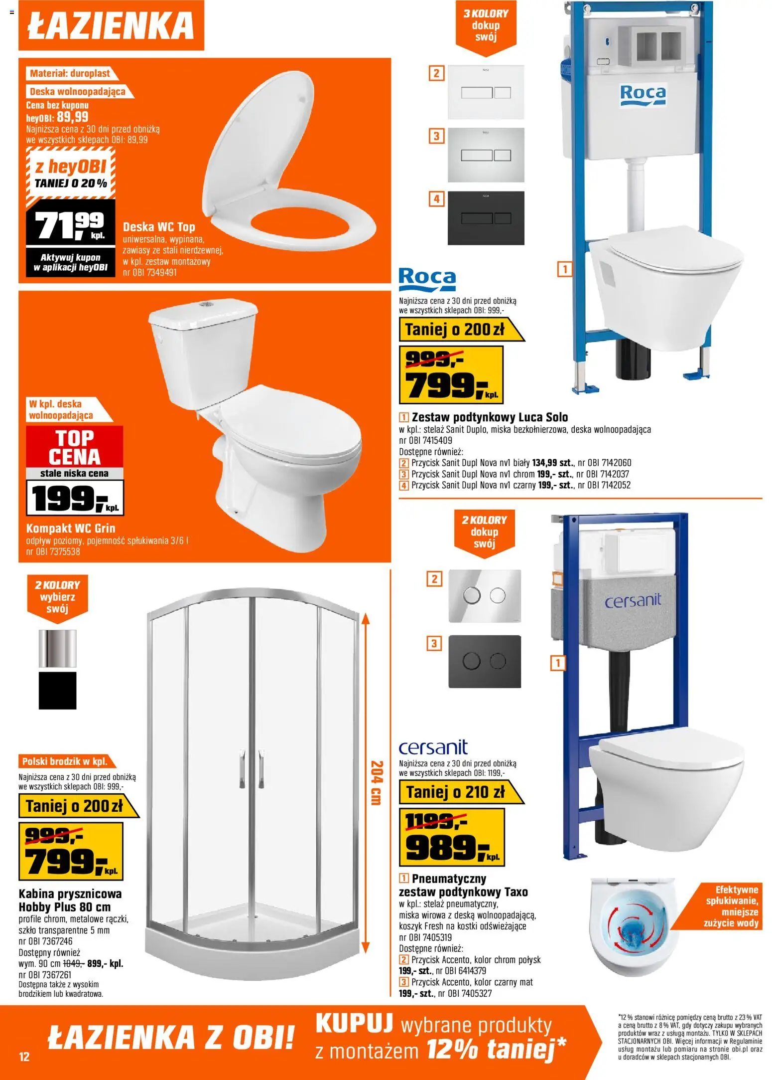 OBI Gazetka od 18.02.2026 | Strona: 12 | Produkty: Top