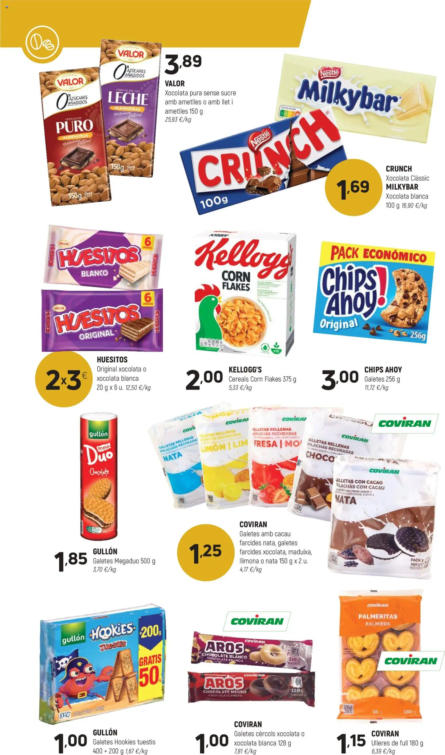 Coviran - Barcelona │ válido desde el 13.01.2026 | Página: 10 | Productos: Leche, Chocolate, Crema, Galletas rellenas