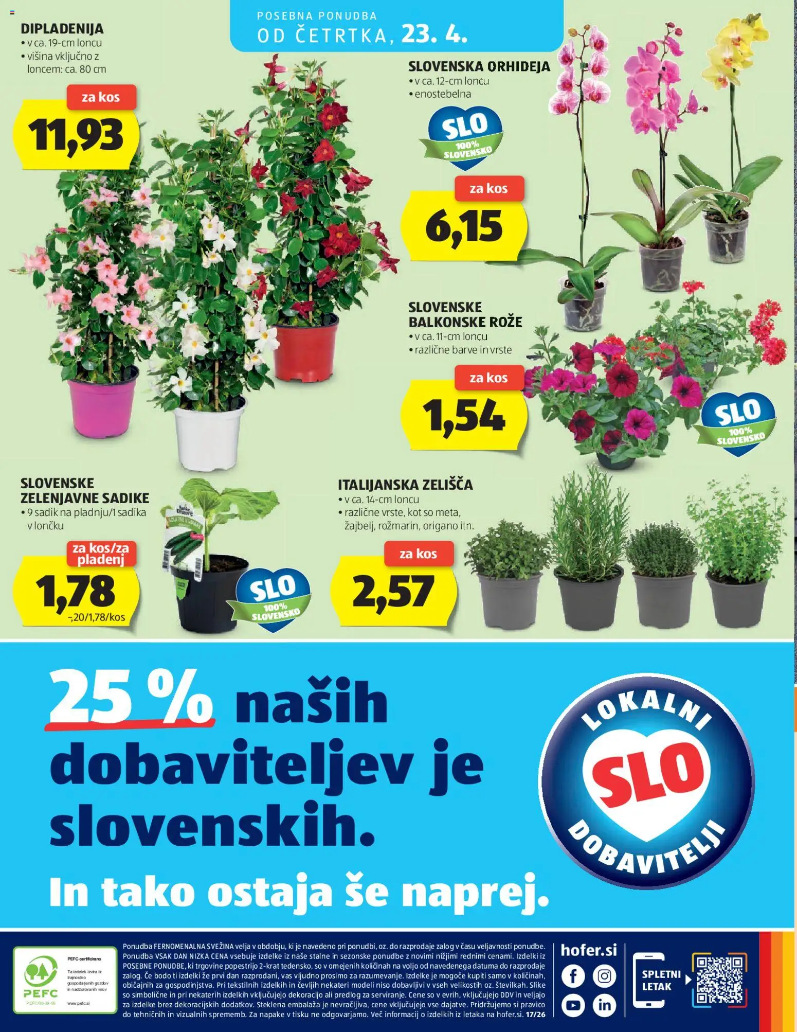 Novi Hofer katalog ponudbe – veljaven od 15.04.2026 | Stran: 28 | Izdelki: Kos