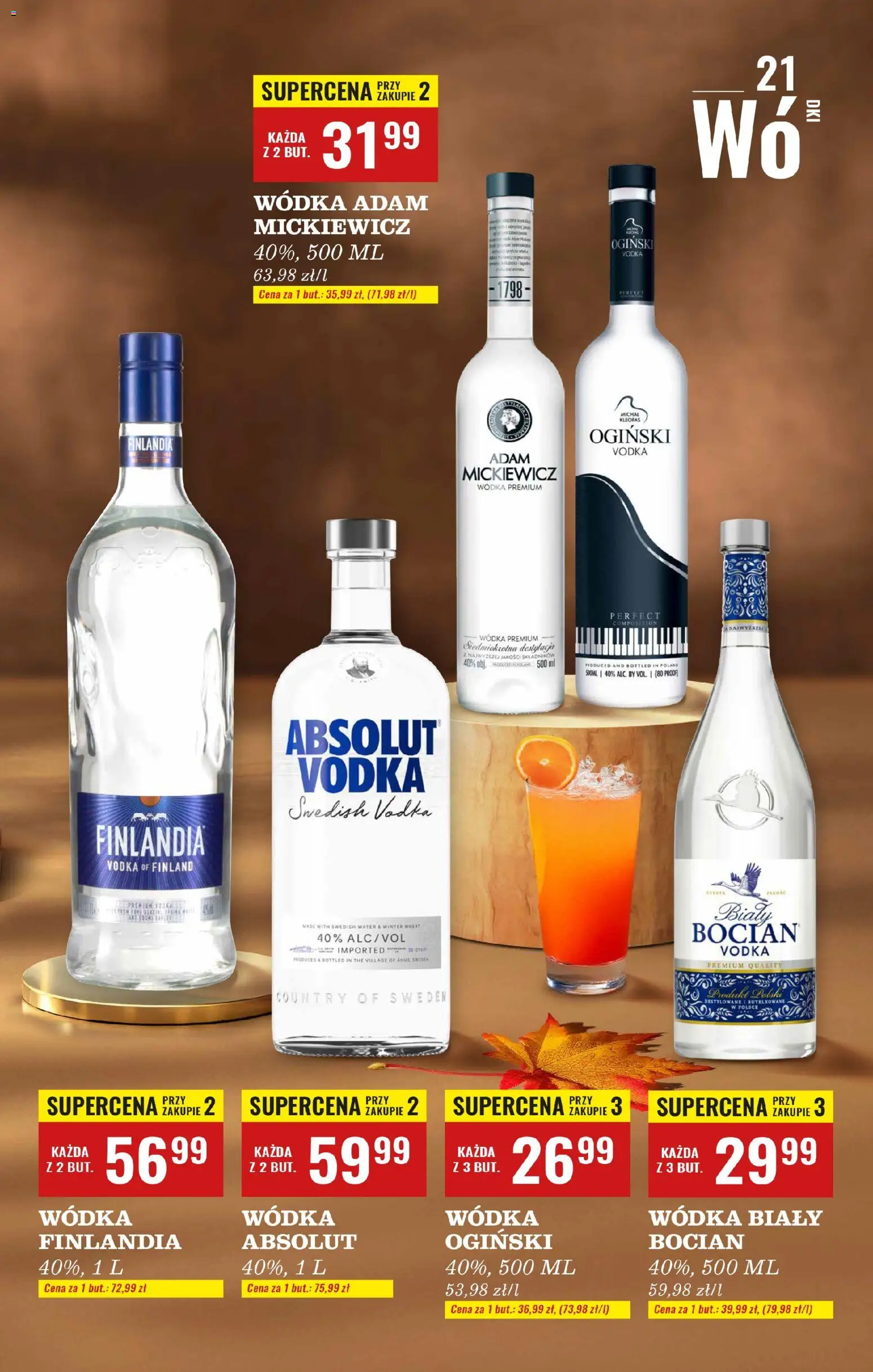 Biedronka gazetka - Czas na toast od 03.11.2025 | Strona: 21 | Produkty: Ogiński, Wódka Ogiński, Vodka, Wódka