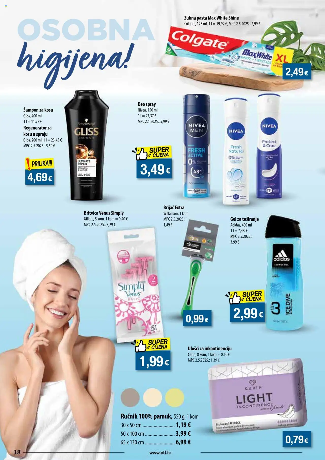 NTL katalog | vrijedi od 13.08.2025 | Stranica: 18 | Proizvodi: Šampon, Regenerator, Gel za tuširanje, Ručnik
