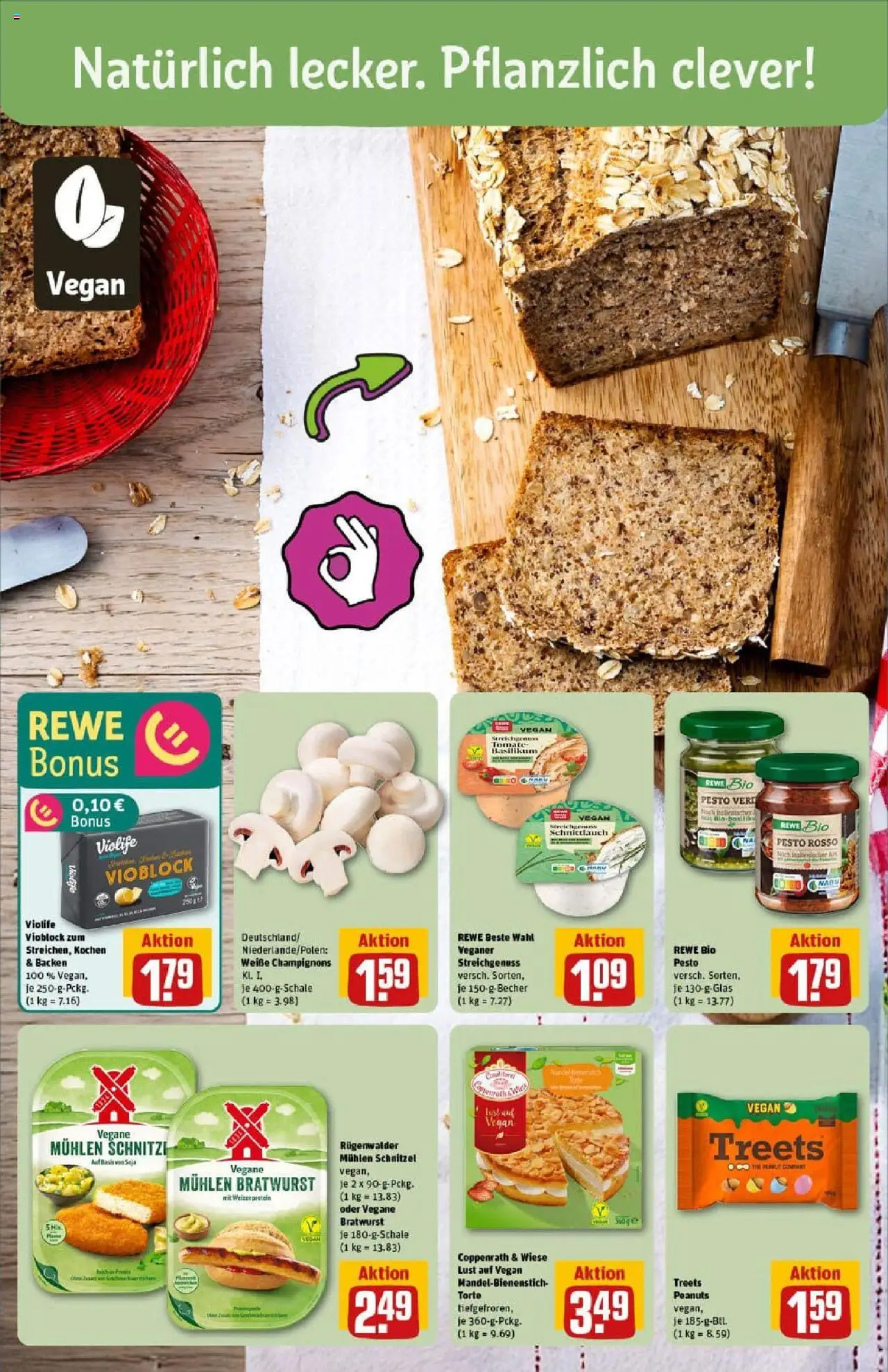 Rewe prospekt Bad Zwischenahn	 - gültig ab dem 20.07.2025 | Seite: 4 | Produkte: Bratwurst, Schnitzel, Champignons