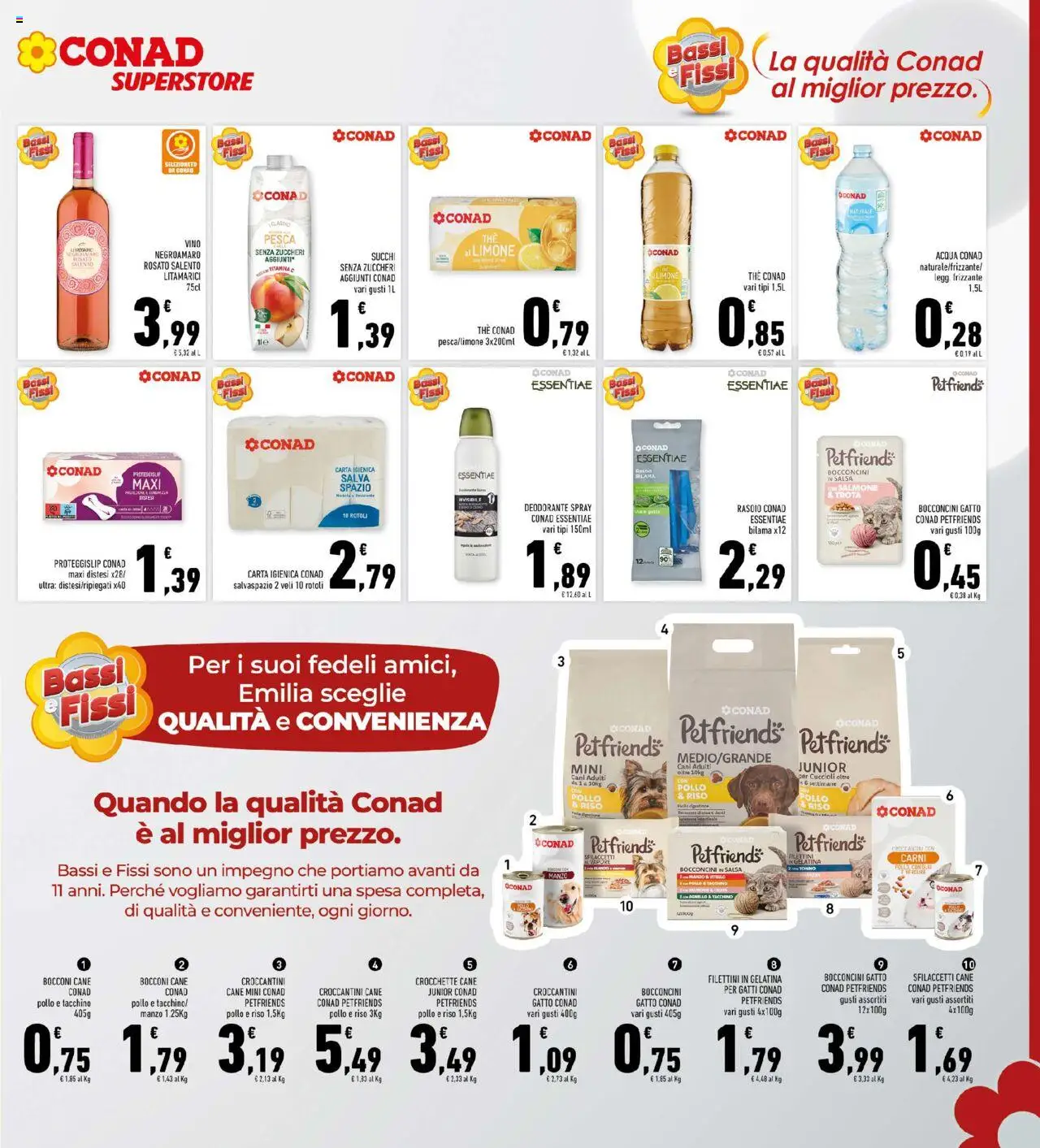 Volantino Conad del 13.08.2025 | Pagina: 23 | Prodotti: Riso, Tacchino, Vino, Crocchette cane