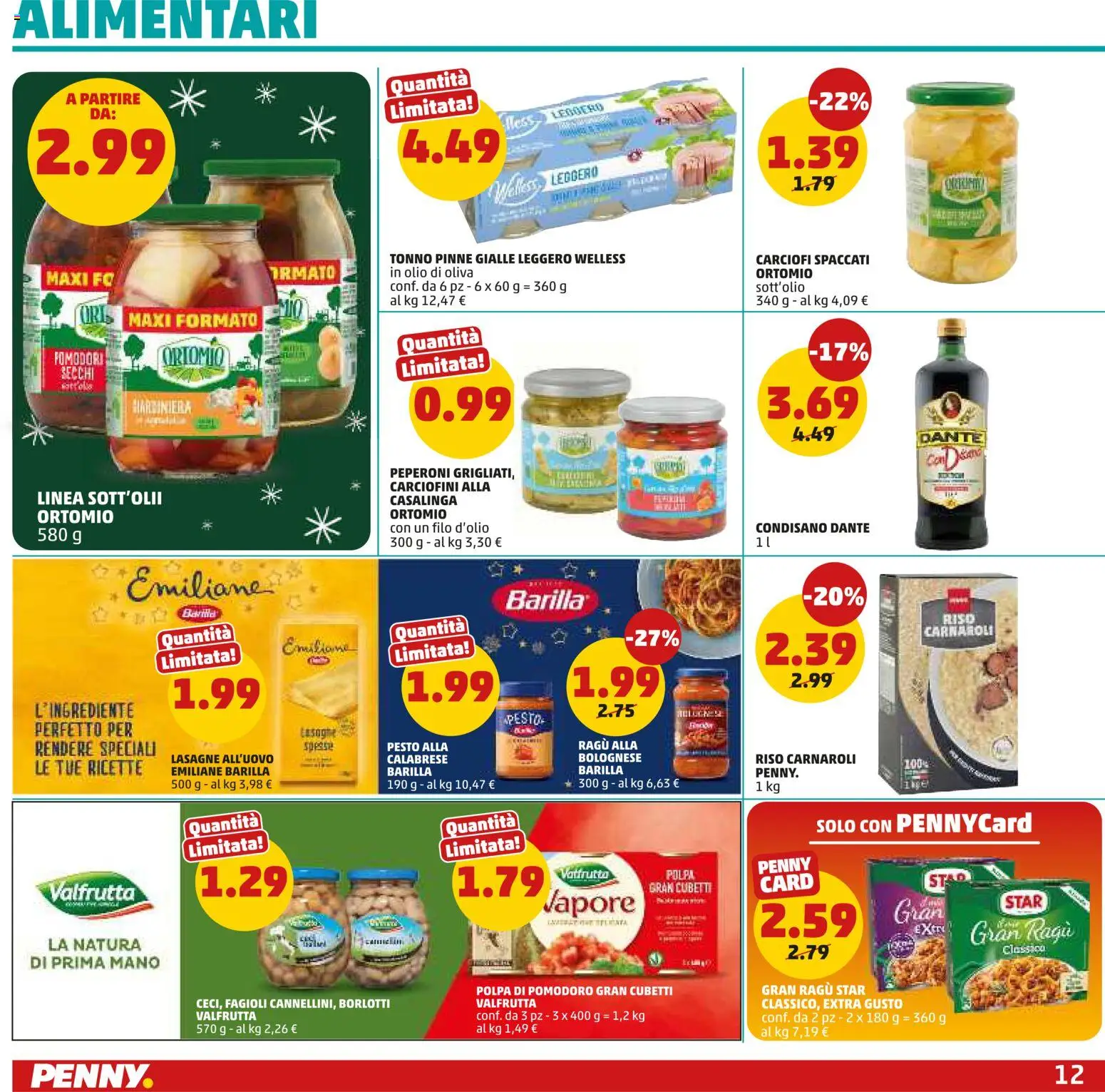 Volantino PENNY del 01.12.2025 | Pagina: 12 | Prodotti: Riso, Pomodoro, Pomodori, Ragú