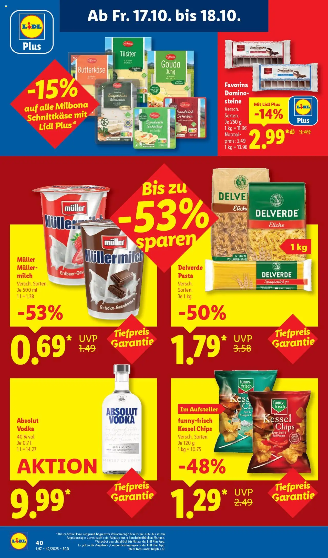 Lidl - Prospekt – gültig ab 13.10.2025 | Seite: 64 | Produkte: Milch, Chili, Pasta, Chips
