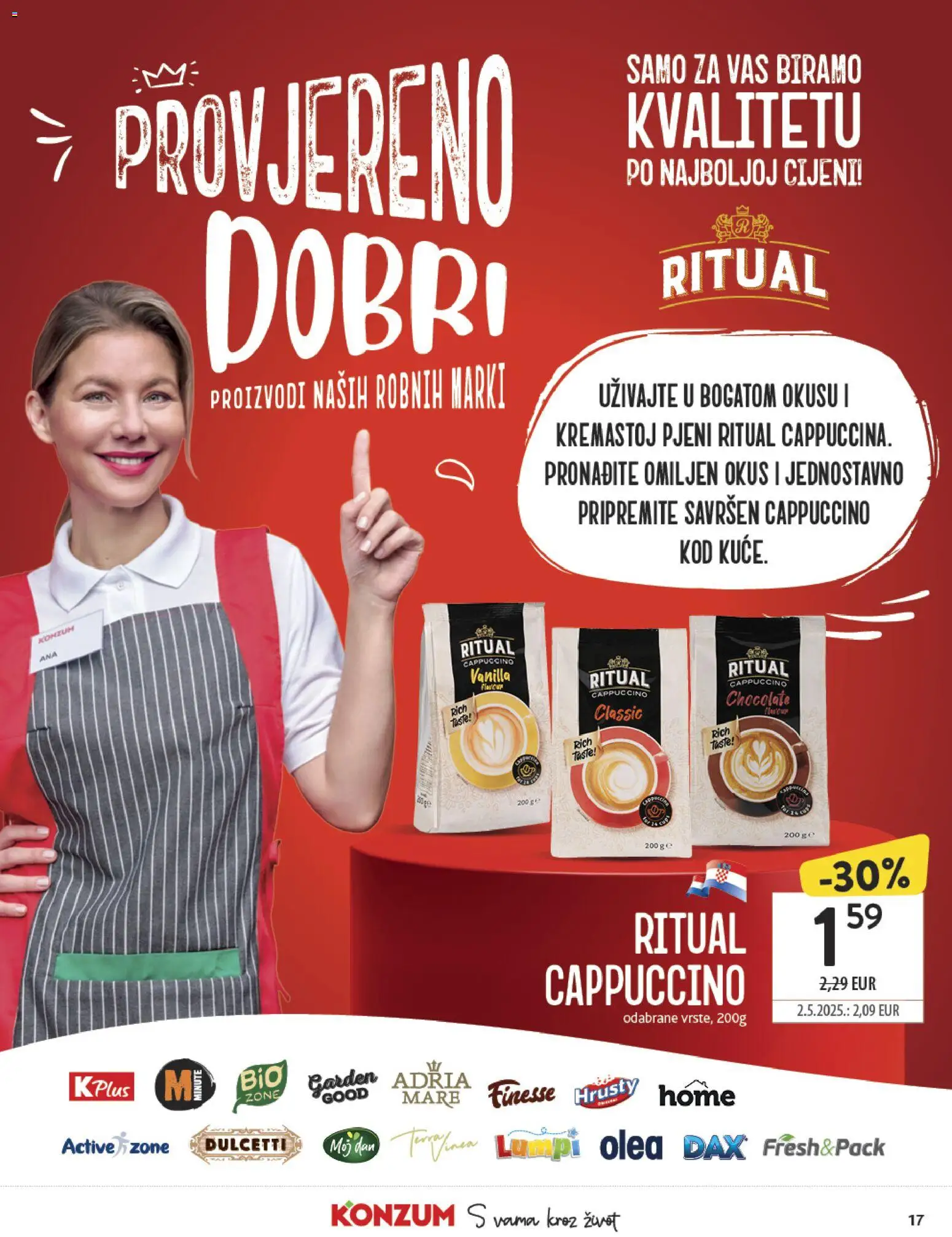 Konzum katalog | vrijedi od 12.11.2025 | Stranica: 17 | Proizvodi: Cappuccino