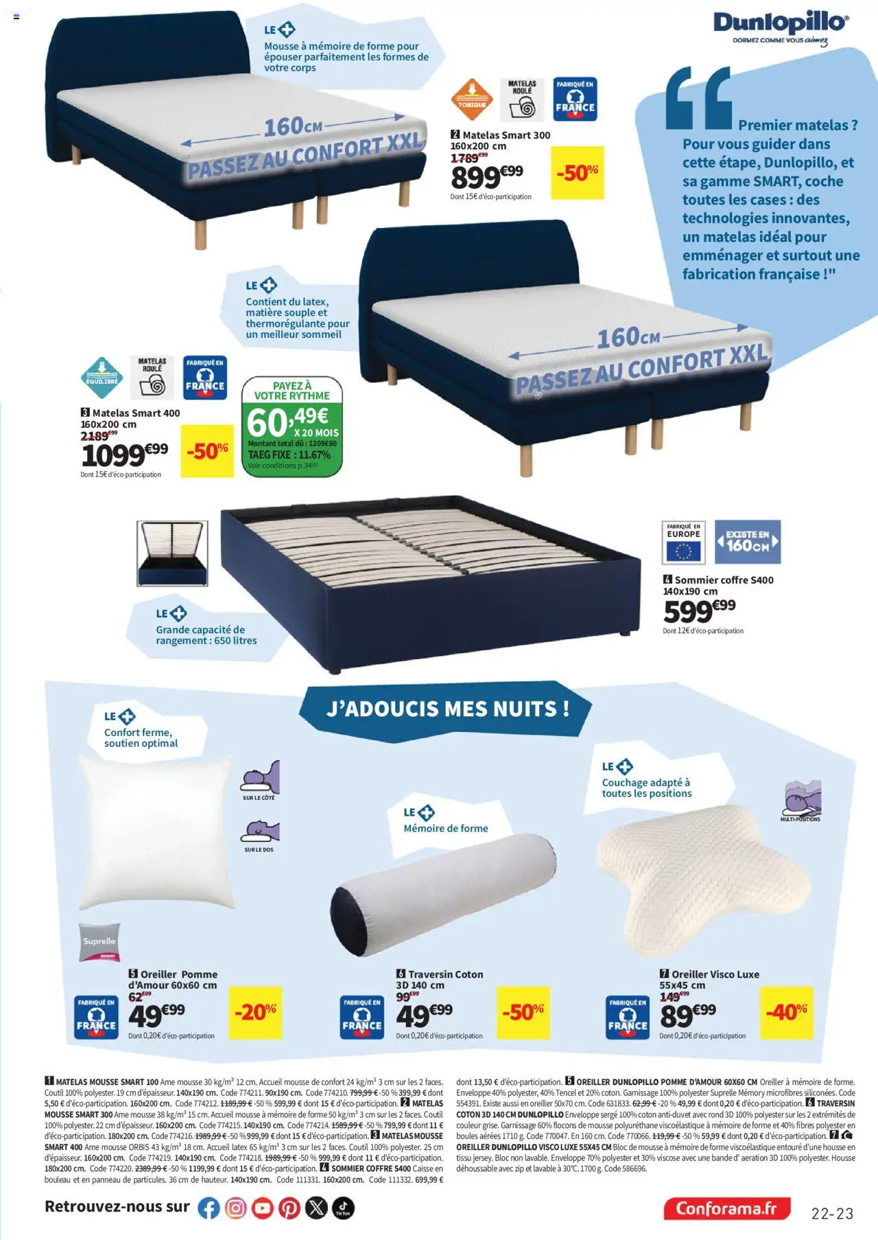  | Page: 23 | Produits: Coton, Enveloppe, Tonique, Oreiller