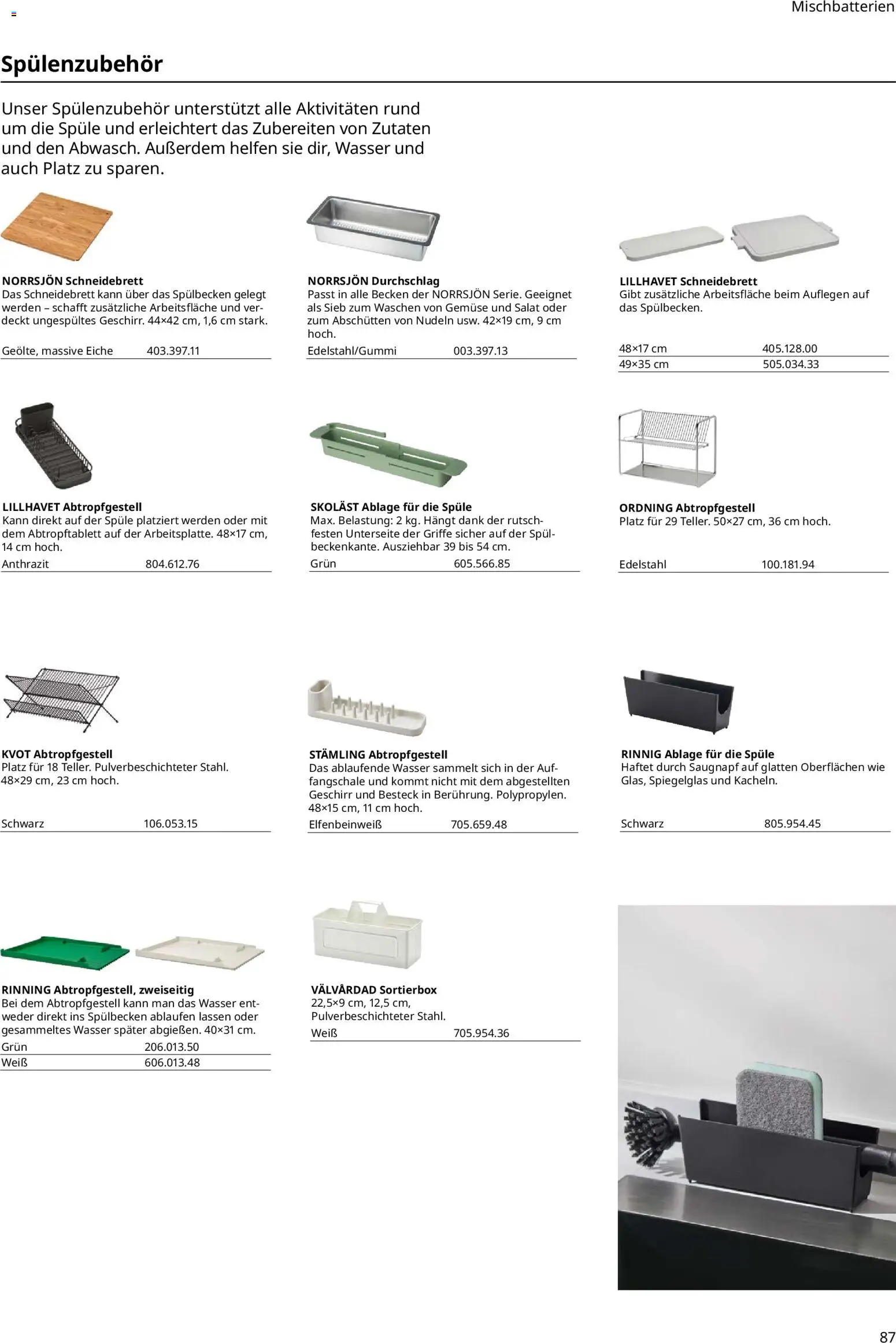 Ikea Prospekt 	 – gültig ab 01.04.2025 | Seite: 87 | Produkte: Wasser, Gemüse, Nudeln, Salat