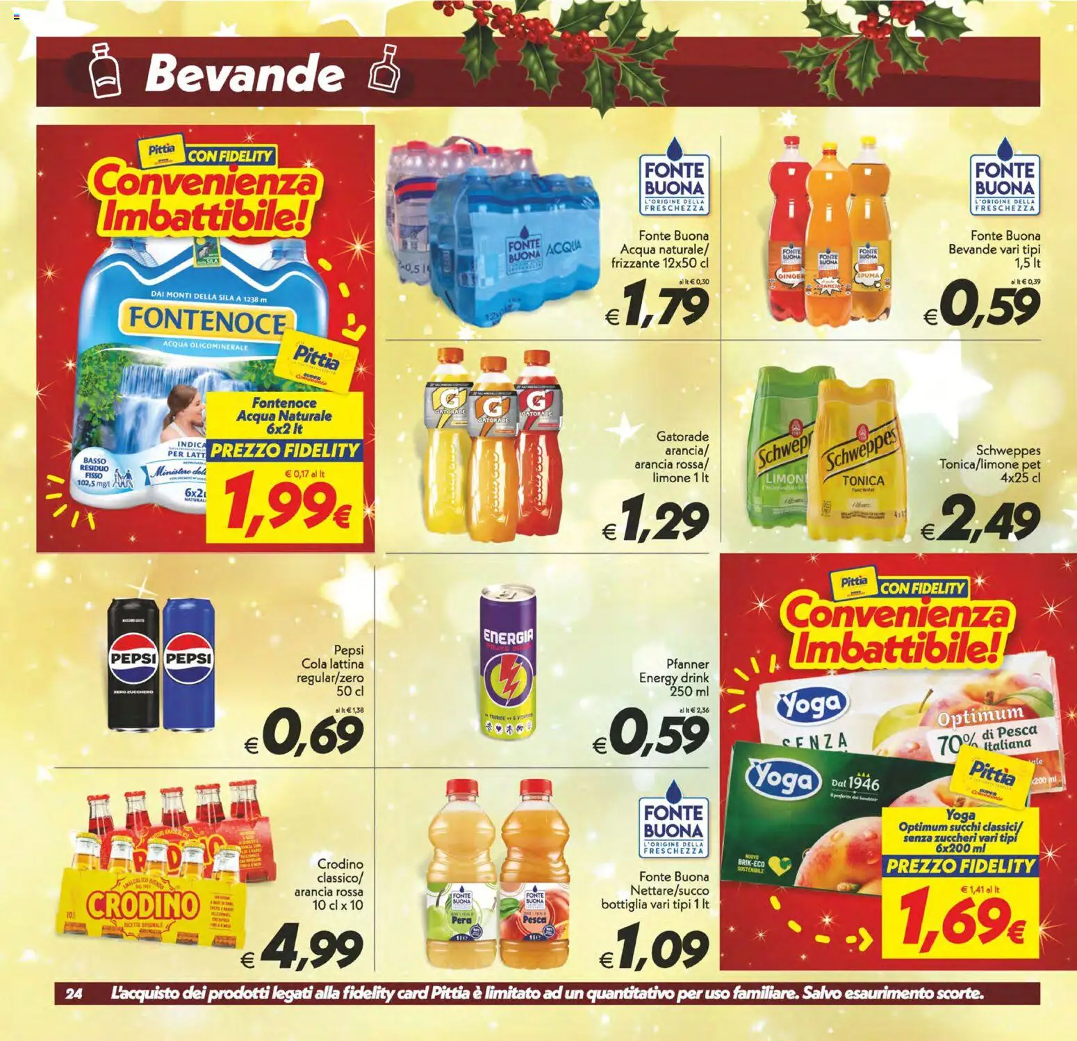 Volantino SuperConveniente del 05.12.2025 | Pagina: 24 | Prodotti: Acqua, Limone, Pera, Acqua naturale