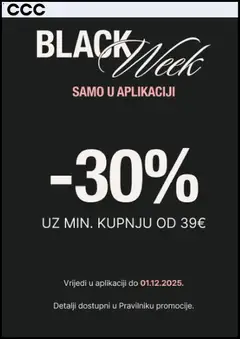 Black Friday CCC - Pregled kataloga iz trgovine CCC, vrijedi od 27.11.2025
