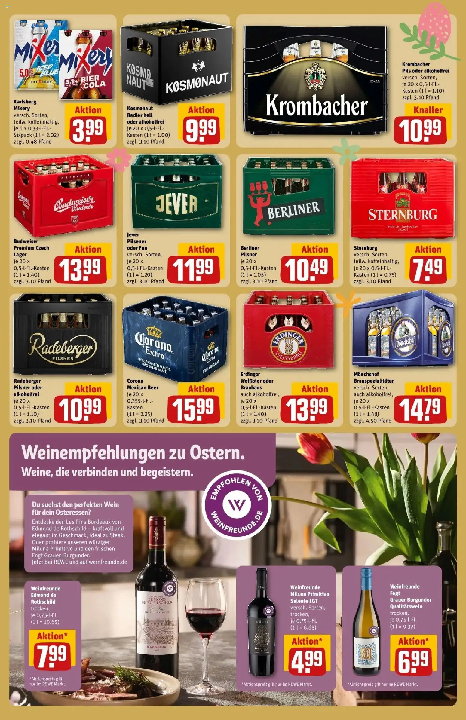 Rewe Prospekt Berlin / Niederschöneweide	 – gültig ab 30.03.2026 | Seite: 19 | Produkte: Weißbier, Radler, Radeberger pilsner, Berliner pilsner