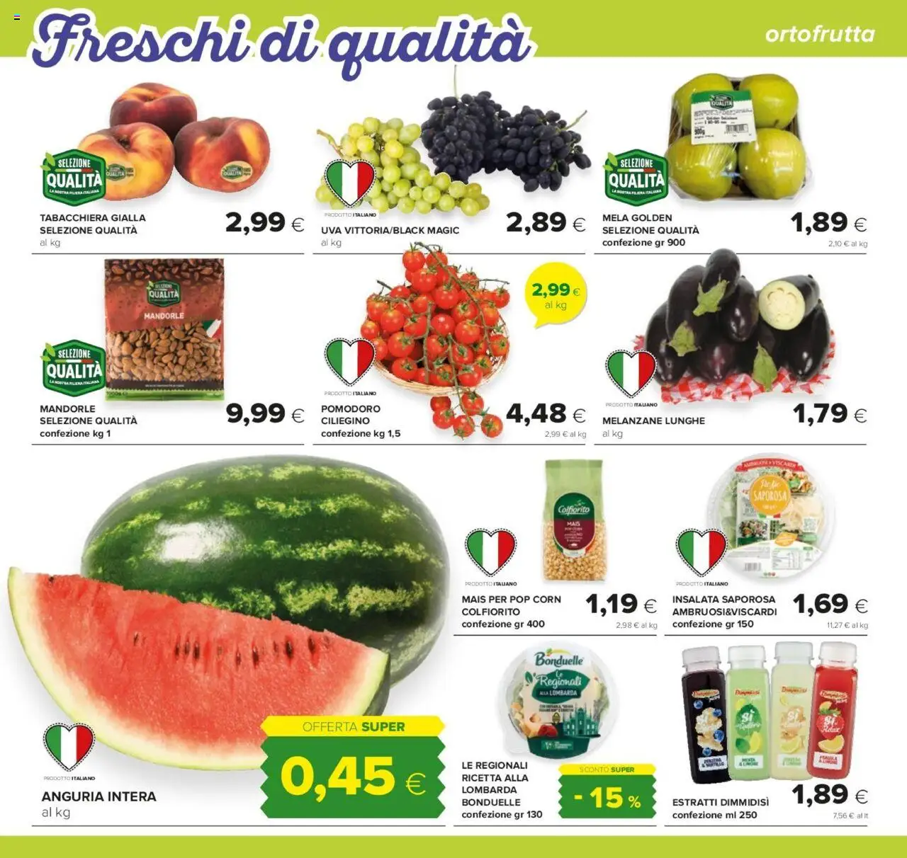 Volantino Oasi del 24.07.2025 | Pagina: 4 | Prodotti: Insalata, Pomodoro, Anguria, Melanzane